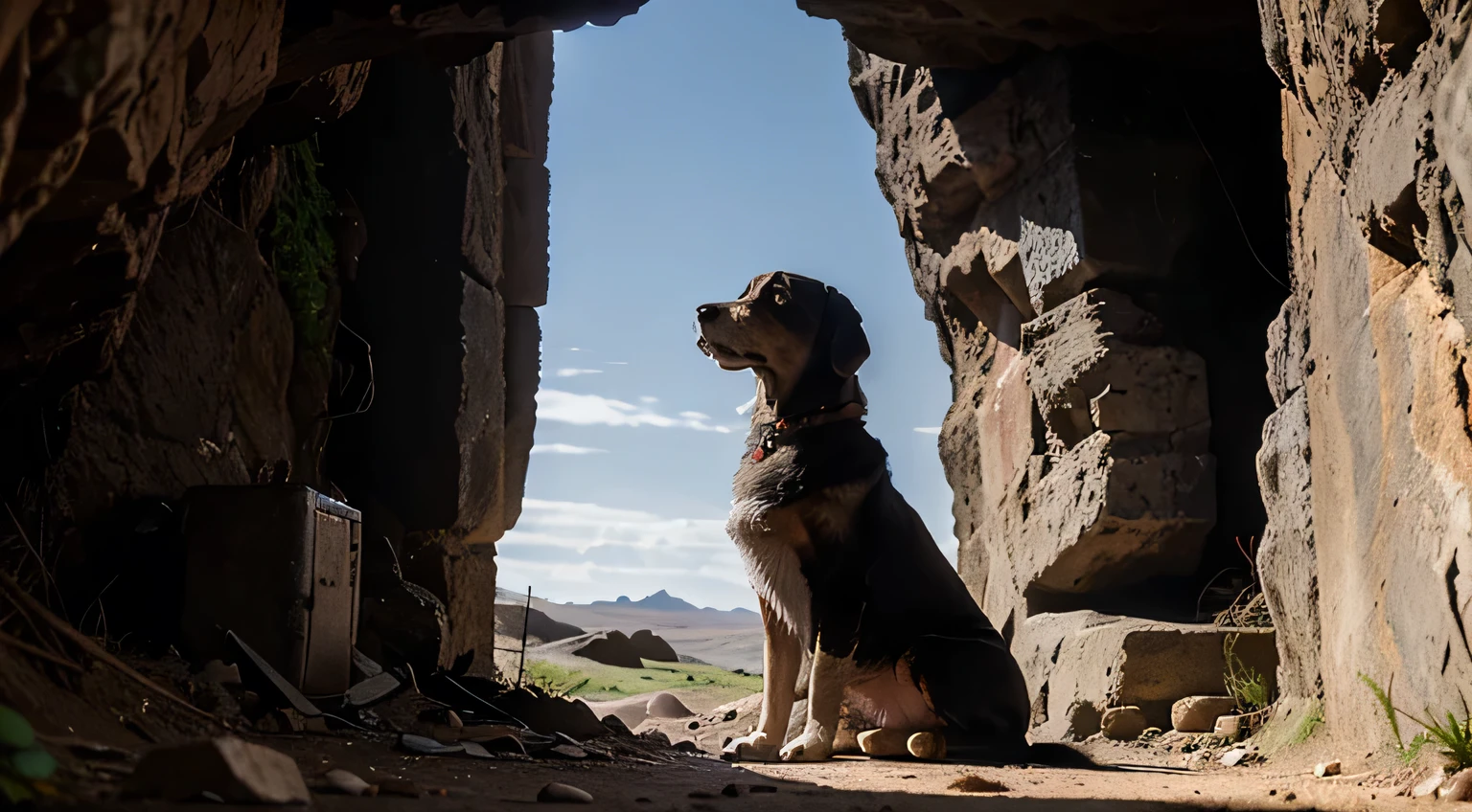 Among them, there is one loyal creature who always looks after them with complete loyalty. It was the dog Qathmair, who faithfully sat at the mouth of the cave, ready to give a warning if any danger threatened.