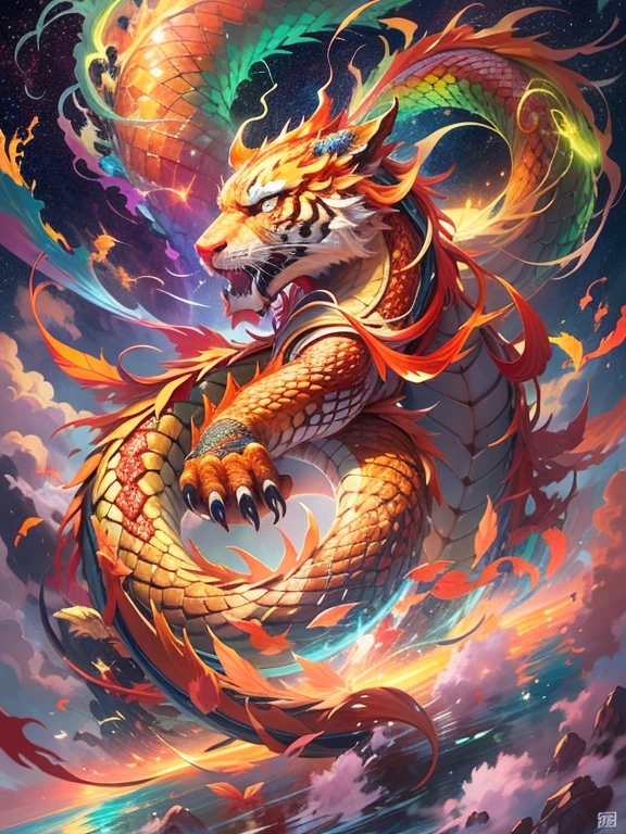 Golden Dragon。Rainbow glowing scales。龍god降臨。Golden Splash、milky way、god々々right、Staring straight ahead、Redbeard、Rising Dragon、Tiger、猛Tiger