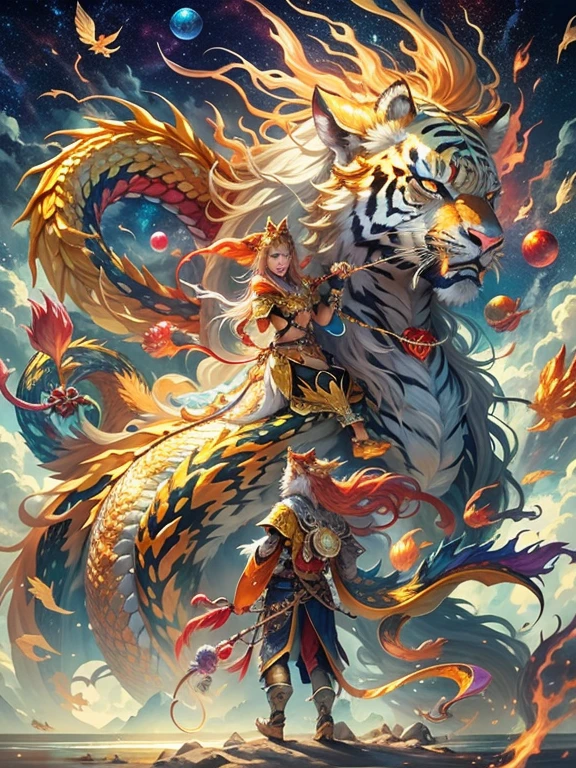 Golden Dragon。Rainbow glowing scales。龍god降臨。Golden Splash、milky way、god々々right、Staring straight ahead、Redbeard、Rising Dragon、Tiger、猛Tiger