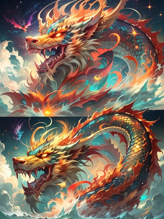 Golden Dragon。Rainbow glowing scales。龍god降臨。Golden Splash、milky way、god々々right、Staring straight ahead、Redbeard、Rising Dragon、Tiger、猛Tiger