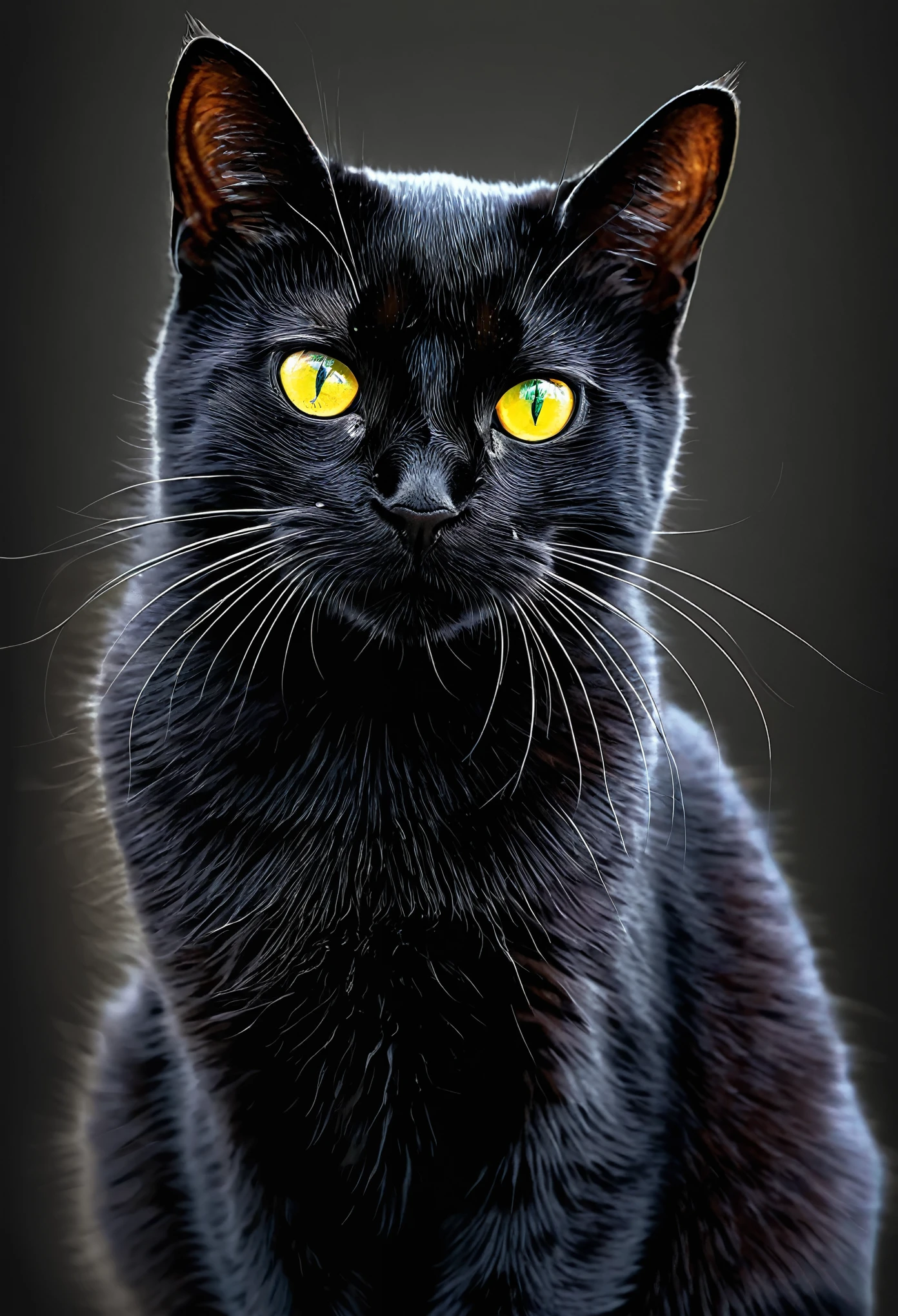 Cool black cat