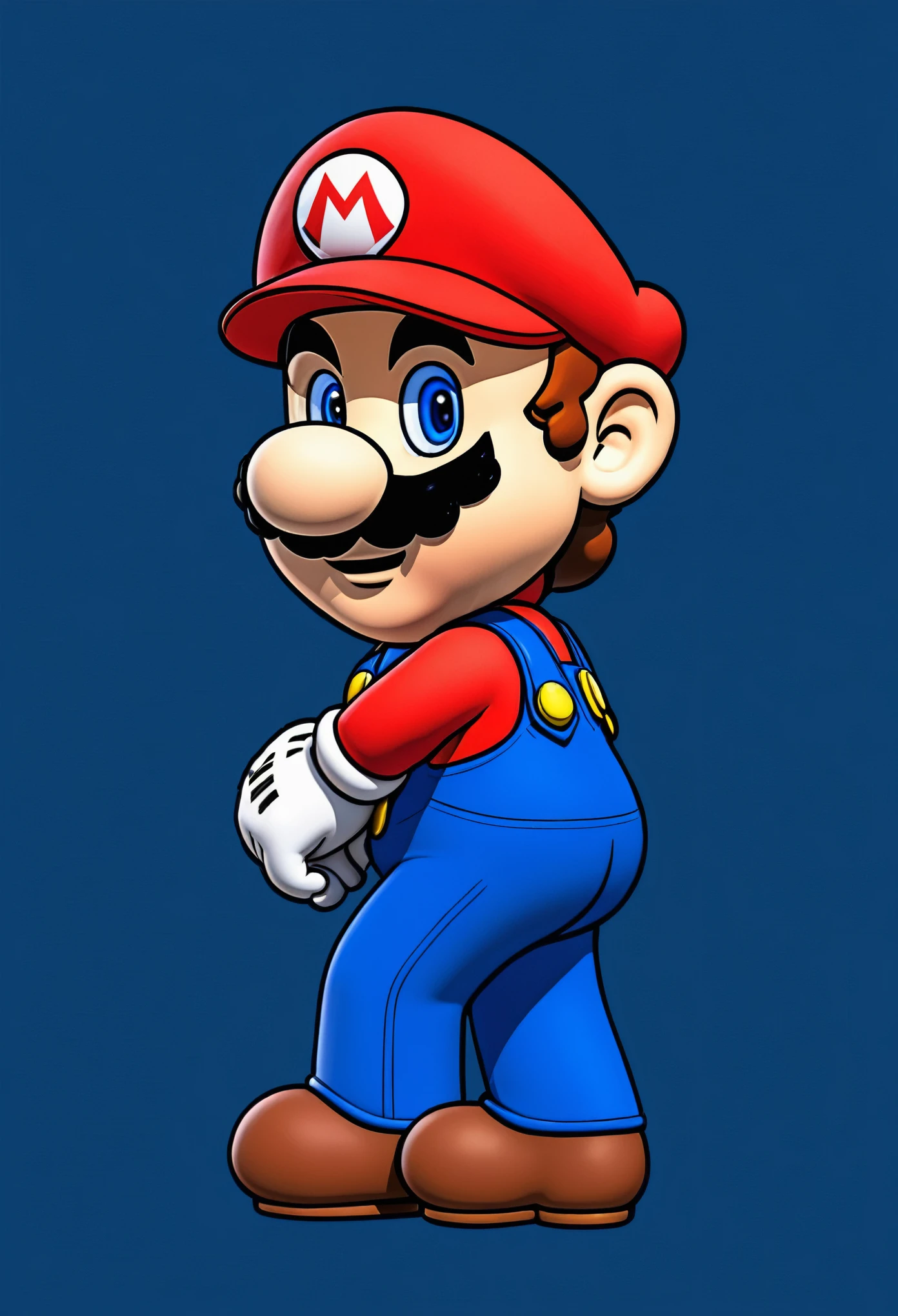 Make Mario character with New colour 2d with side view