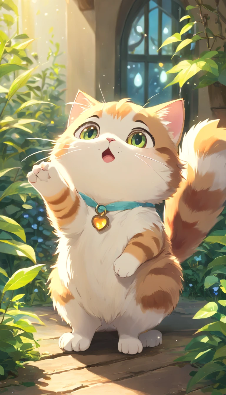 (highest quality,4K,8k,High resolution,masterpiece:1.2),Super detailed,(Realist,Photorealist,Photorealist:1.37),Beautiful poop,Detailed eyes,Detailed lips,Very detailed,Beautiful poop,Mischievous cat in the garden,Bright light,Bright light,Magic lighting,Cute 3D rendering,Beautiful artwork,Bright light,驚くほどBright light,Beautiful digital art,Adorable digital art,Cute cat,Whimsical Cat,魅力的なBright light,Captivating digital art,Beautiful and shining creatures,かわいいWhimsical Cat,Magic scene Cat raising paw