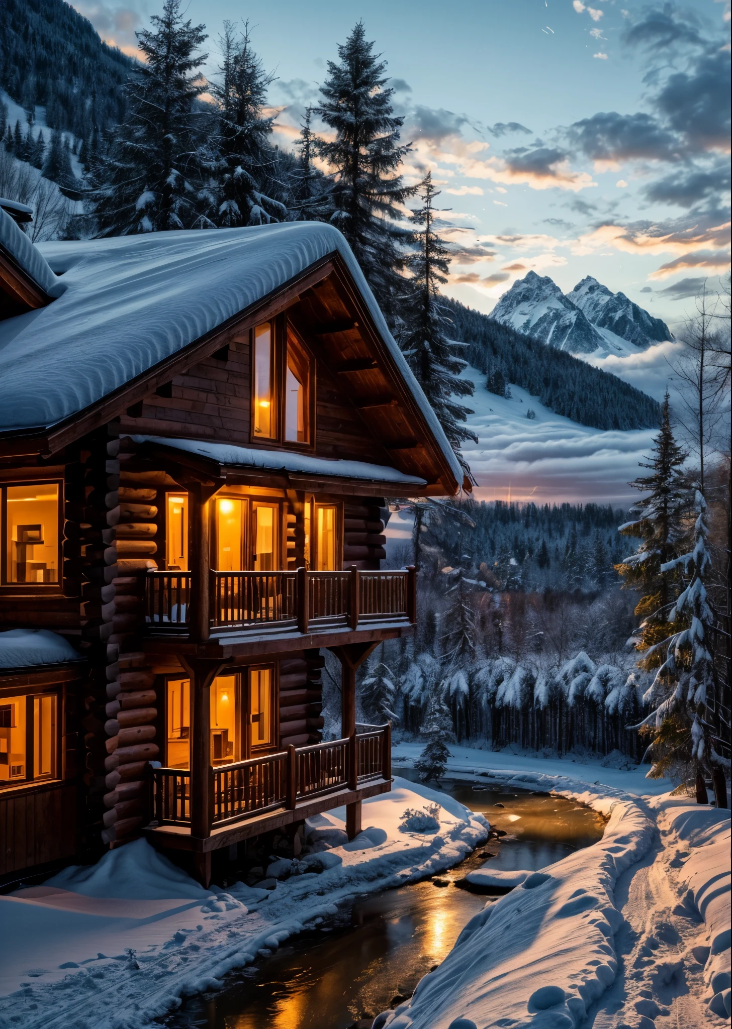 Snowy forest