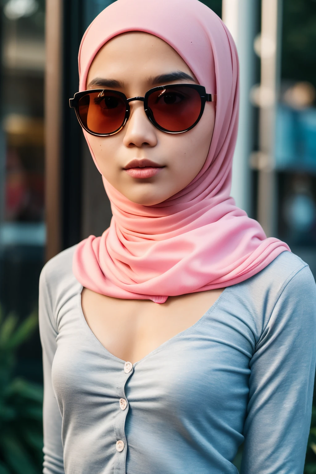 Bodybuilder Naked, (((HIJAB MALAY GIRL))), masutepiece, High quality, UHD 32K, Realistic face, Realistic skin feeling , A Japanese Lady, 8 , , Very cute and baby-like face, (((FLAT CHEST))), (MATRIX WORLD), ((look In front  at the camera and SADNESS)), ((())), (((CUTE GIRL))), ((PINK LIPS)), ((wering strapless Floral Pattern)) little Bodybuilder, ((flat chest:1.5)), (((sunglasses)))