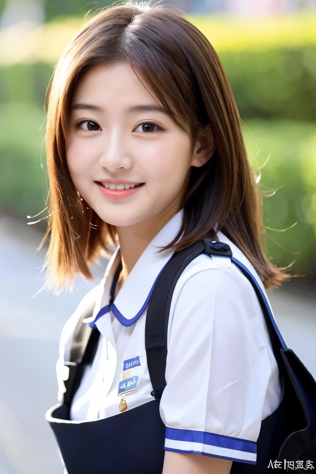 ((highest quality)), ((masterpiece)), (detailed), Perfect face, 20-year-old as cute as a 15-year-old idol, gentle smile, policewoman, miniskirt, real, authentic