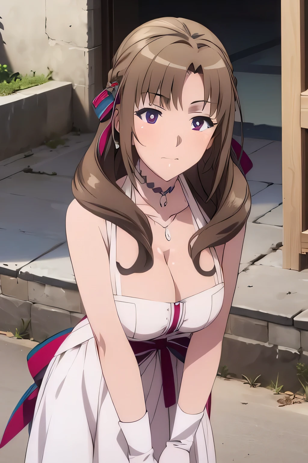 1Girl, Mamako Oosuki In the anime Okaasan Online, Very big breasts, Very detailed