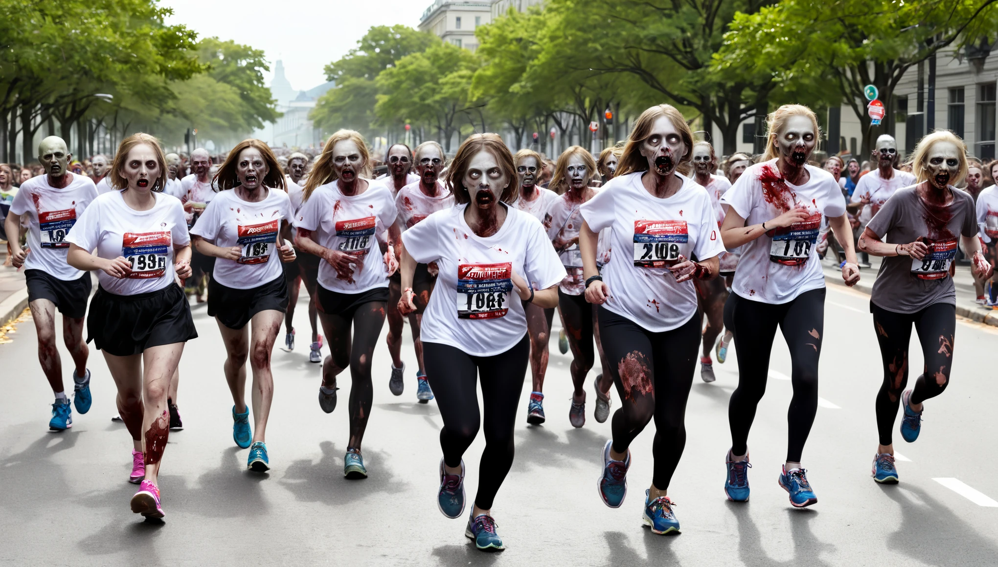 zombies running the marathon