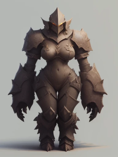 elemental golem, feminine, full body view