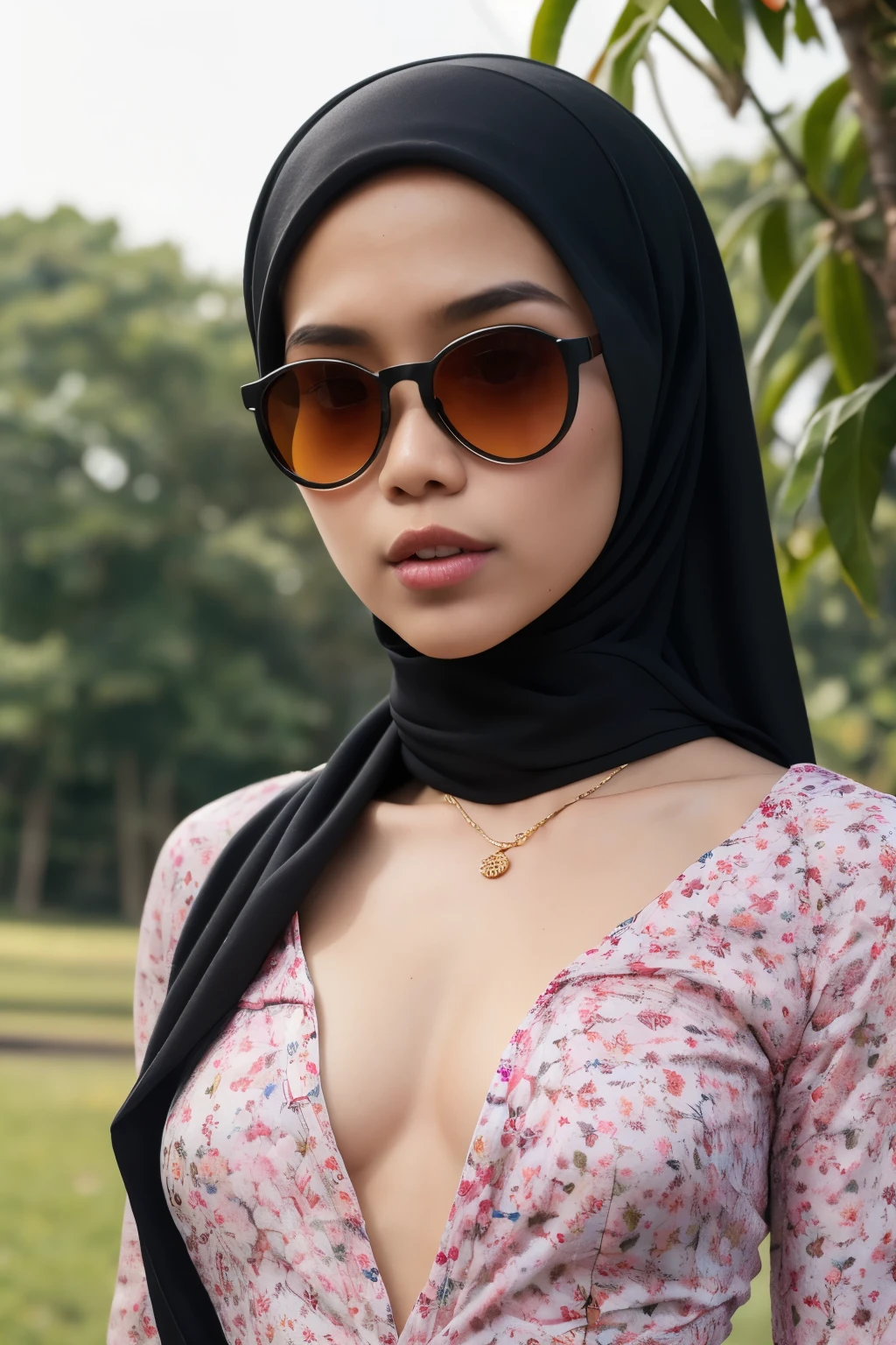 Bodybuilder Naked, (((HIJAB MALAY GIRL))), masutepiece, High quality, UHD 32K, Realistic face, Realistic skin feeling , A Japanese Lady, 8 , , Very cute and baby-like face, (((FLAT CHEST))), (MATRIX WORLD), ((look In front  at the camera and SADNESS)), ((())), (((CUTE GIRL))), ((PINK LIPS)), ((wering strapless Floral Pattern)) little Bodybuilder, ((flat chest:1.5)), (((sunglasses)))