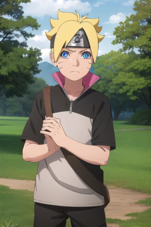 Borutouzumaki, Boruto Uzumaki, short hair, Blue eyes, Blonde hair, Male focus, mark on face, spiky hair, mustache markings, forehead protector,
outdoors, the forest, nature, trees, grass, sky, clouds, Sun,
BREAK looking at viewer, (cowboy shot:1.5),
BREAK (masterpiece:1.2), Best quality, a high resolution, unity 8k wallpaper, (illustration:0.8), (Beautiful detailed eyes:1.6), very detailed face, Ideal lighting, extremely detailed computer graphics, (Perfect hands, Ideal Anatomy), nude, spread legs, squatting, shy, 8k quality,