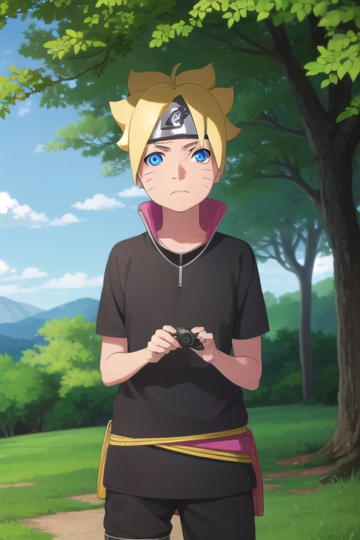 Borutouzumaki, Boruto Uzumaki, short hair, Blue eyes, Blonde hair, Male focus, mark on face, spiky hair, mustache markings, forehead protector,
outdoors, the forest, nature, trees, grass, sky, clouds, Sun,
BREAK looking at viewer, (cowboy shot:1.5),
BREAK (masterpiece:1.2), Best quality, a high resolution, unity 8k wallpaper, (illustration:0.8), (Beautiful detailed eyes:1.6), very detailed face, Ideal lighting, extremely detailed computer graphics, (Perfect hands, Ideal Anatomy), nude body, nude top, spread legs, squatting, shy, 8k quality,