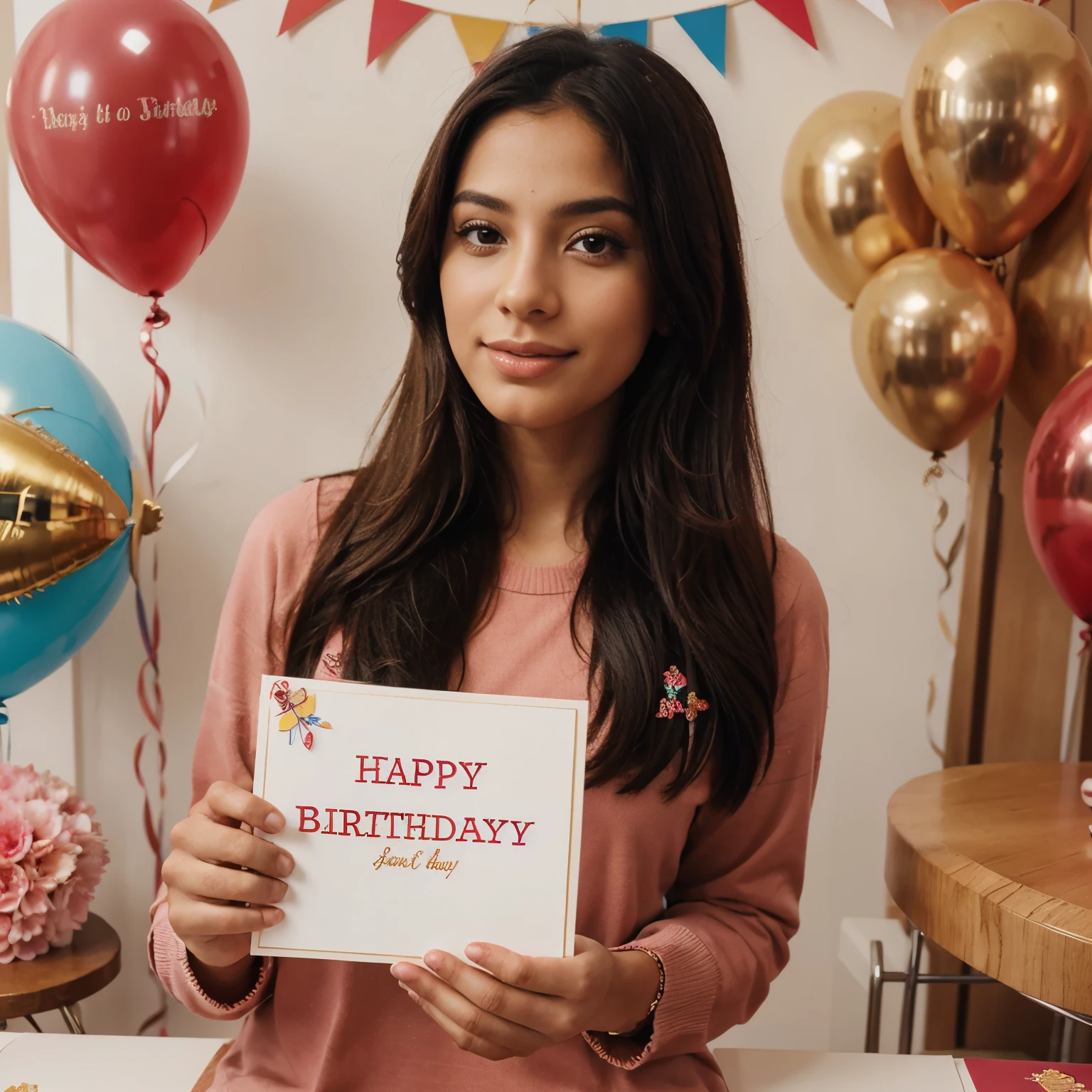 Birthday card with beautiful letters saying happy birthday orlenis