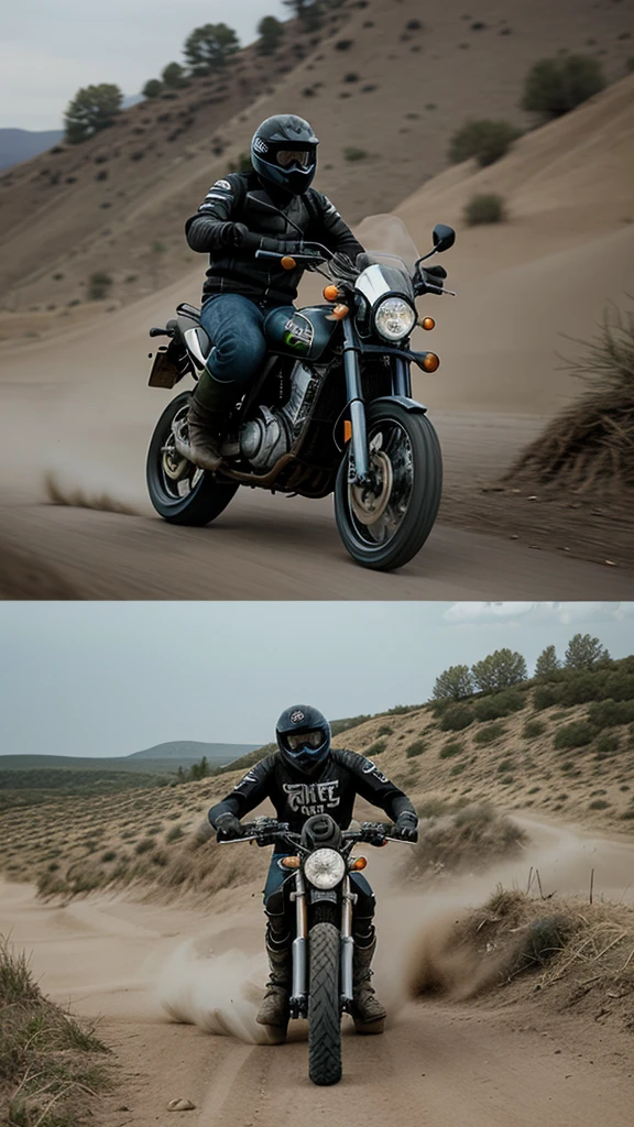 Crie imagens de motos realistas