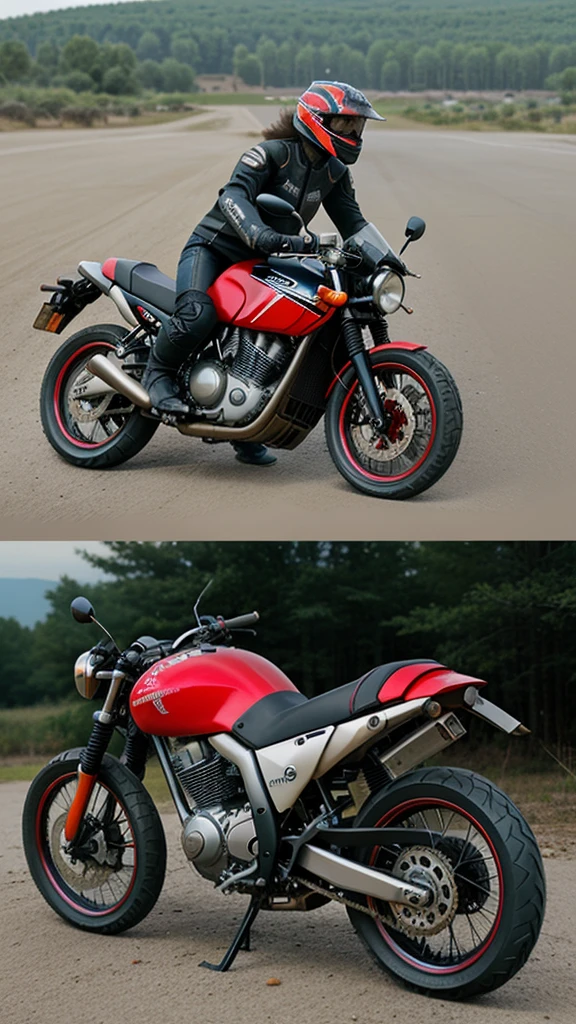 Crie imagens de motos realistas