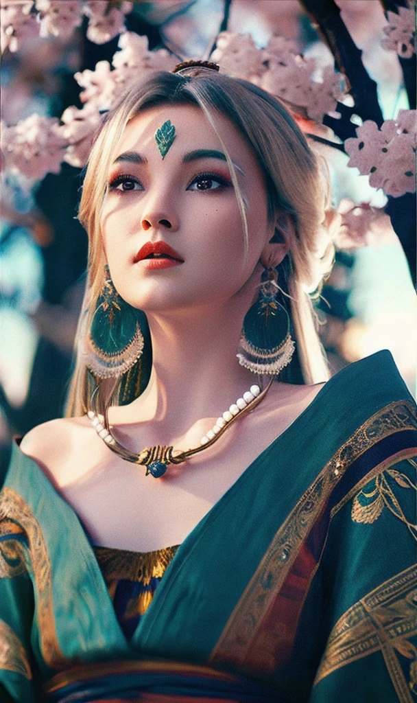 (,1girl, pov,best quality,masterpiece, ) ,(((,cherry blossoms, ))) ultra realistic 8k cg, flawless, clean, masterpiece, professional artwork, famous artwork, cinematic lighting, cinematic bloom, perfect face, beautiful face, fantasy, dreamlike, unreal, science fiction, luxury, jewelry, diamond, gold, pearl, gem, sapphire, ruby, emerald, intricate detail, delicate pattern, charming, alluring, seductive, erotic, enchanting, hair ornament, necklace, earrings, bracelet, armlet,halo,autumn leaves,