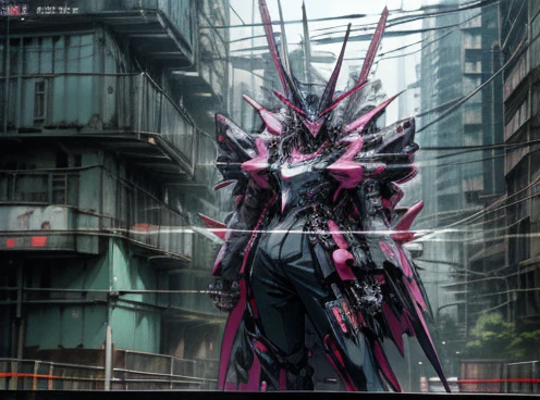 anime scene of two people in a city with a robot, digital cyberpunk anime art, anime cyberpunk art, cyberpunk anime girl mech, cyberpunk anime art, modern cyberpunk anime, digital cyberpunk - anime art, anime mecha aesthetic, badass anime 8 k, best anime 4k konachan wallpaper, mecha asthetic, anime cyberpunk, anime style 4 k