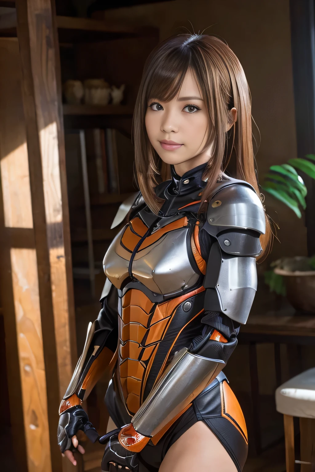 (high resolution,masterpiece,best quality,extremely detailed CG, anime, official art:1.4), realistic, photo, amazing fine details, all intricate, gloss and shiny,awesome many layers, 8k wall paper, 3d, sketch, kawaii, illustration,( solo:1.4), perfect female proportion,villainess, (fusion of dark brown cockroach and lady:1.4), (brown cockroach form lady:1.2), (brown cockroach lady:1.2), (fusion:1.2), (solo:1.4), (evil smile:1.2), muscular, abs, (cockroach brown exoskeleton bio insect suit:1.4), (cockroach brown exoskeleton bio insect armor:1.2), (brown transparency cockroach wing:1.4), (brown cockroach antennae:1.3),