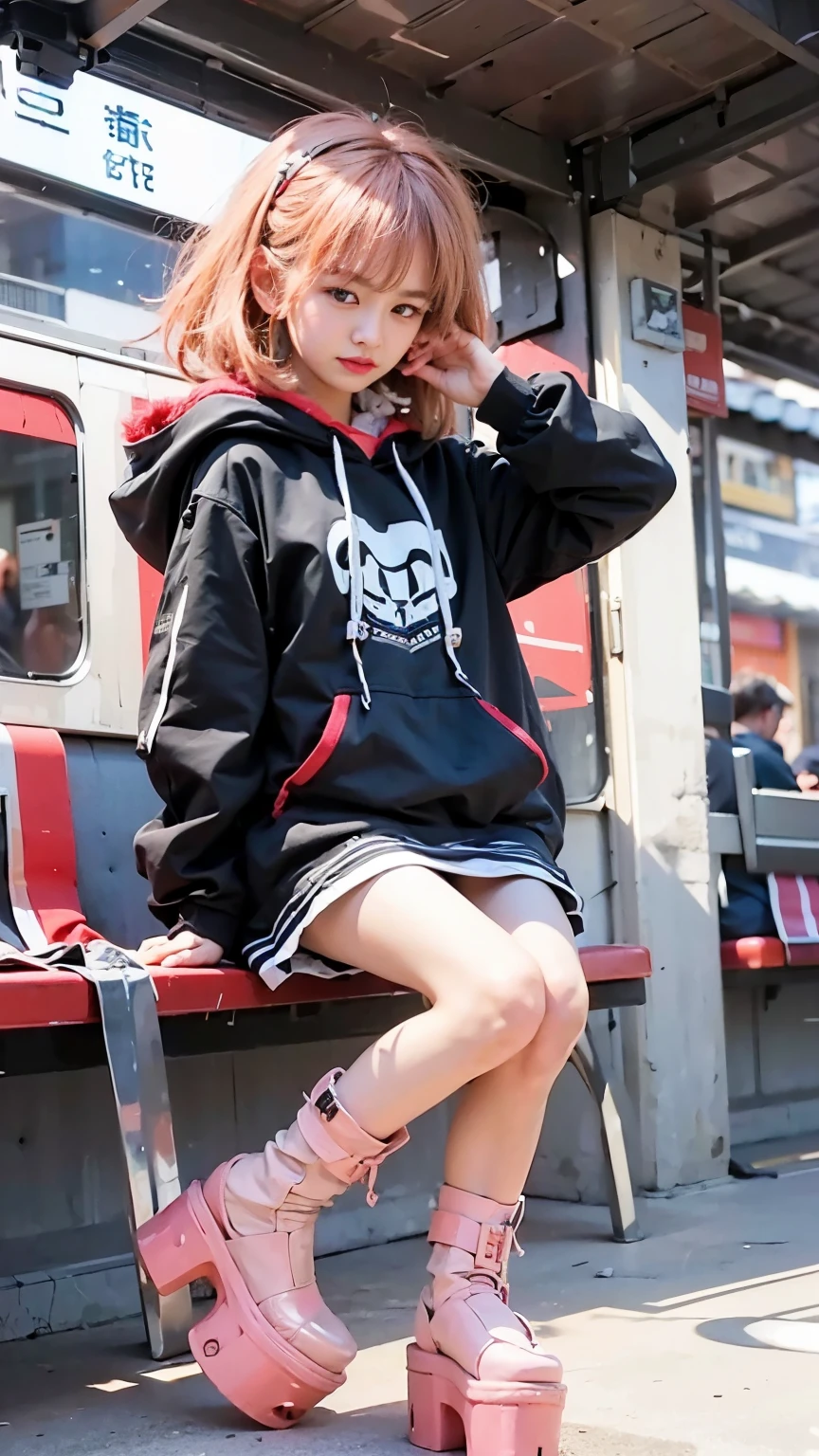 (masterpiece, best quality:1.2), (8k uhd, 16k, 32k, ultra high res), (photorealistic:1.37), (RAW photo), ultimate-realistic, ultimate-realistic details, ultimate-realistic texture, ultimate-intricate details, ultimate-realistic lighting, ultimate-realistic shadow, 1 japanese girl, ultimate-cute face, ultimate-RAW skin, ultimate-realistic eyes, (mechanical:1.4),  (armor), full body, wide shot