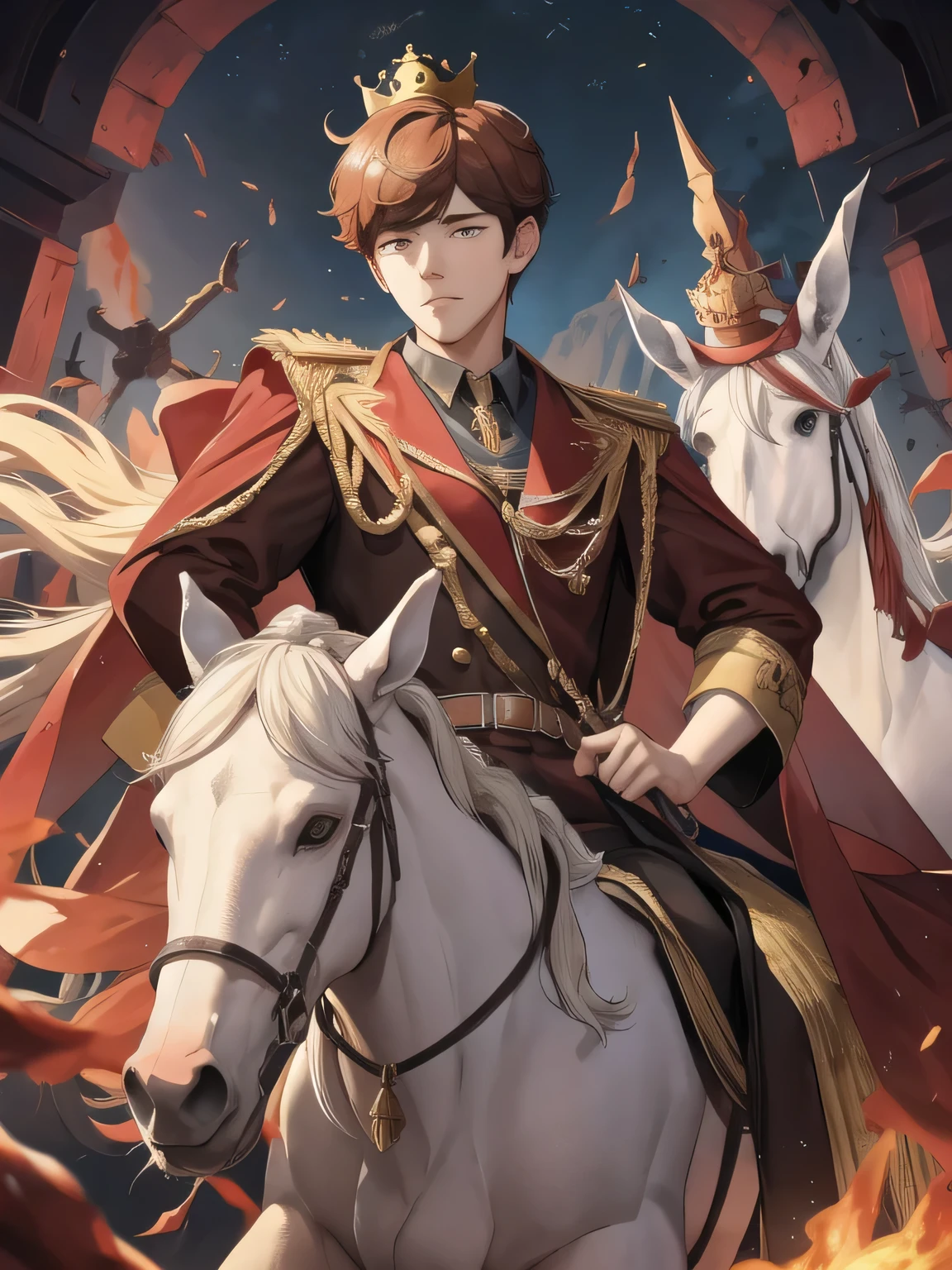 baekhyun in the hell .crown .horse