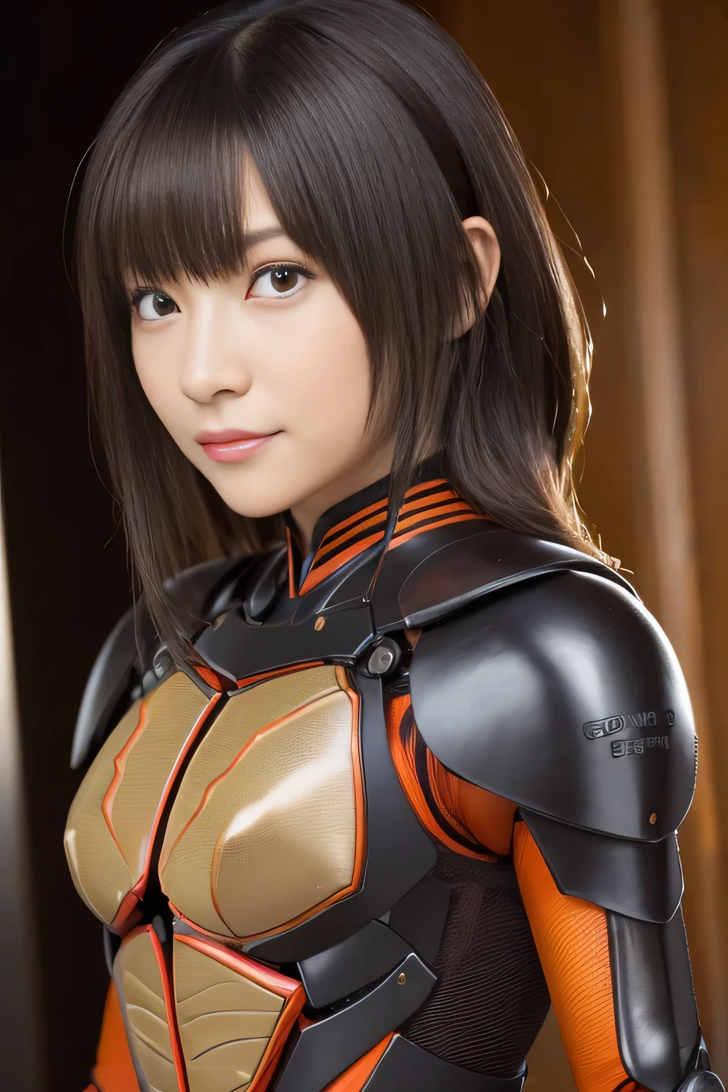 (high resolution,masterpiece,best quality,extremely detailed CG, anime, official art:1.4), realistic, photo, amazing fine details, all intricate, gloss and shiny,awesome many layers, 8k wall paper, 3d, sketch, kawaii, illustration,( solo:1.4), perfect female proportion,villainess, (fusion of dark brown cockroach and lady:1.4), (brown cockroach form lady:1.2), (brown cockroach lady:1.2), (fusion:1.2), (solo:1.4), (evil smile:1.2), muscular, abs, (cockroach brown exoskeleton bio insect suit:1.4), (cockroach brown exoskeleton bio insect armor:1.2), (brown transparency cockroach wing:1.4), (brown cockroach antennae:1.3),