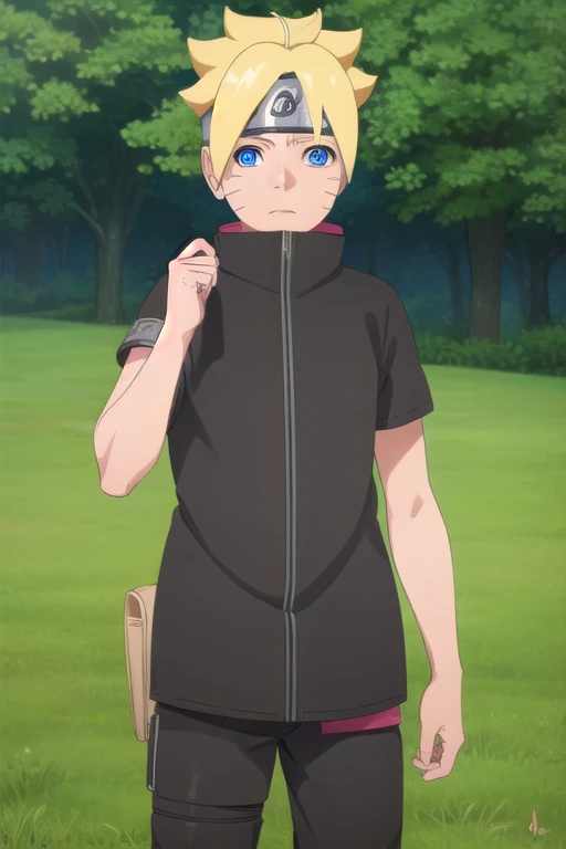 Borutouzumaki, Boruto Uzumaki, short hair, Blue eyes, Blonde hair, Male focus, mark on face, spiky hair, mustache markings, forehead protector,
outdoors, the forest, nature, trees, grass, sky, clouds, Sun,
BREAK looking at viewer, (cowboy shot:1.5),
BREAK (masterpiece:1.2), Best quality, a high resolution, unity 8k wallpaper, (illustration:0.8), (Beautiful detailed eyes:1.6), very detailed face, Ideal lighting, extremely detailed computer graphics, (Perfect hands, Ideal Anatomy), nude body, nude top, spread legs, shy, 8k quality, excited, Mouth open, only up bodies in the frame, looks shyly at the viewer, ass