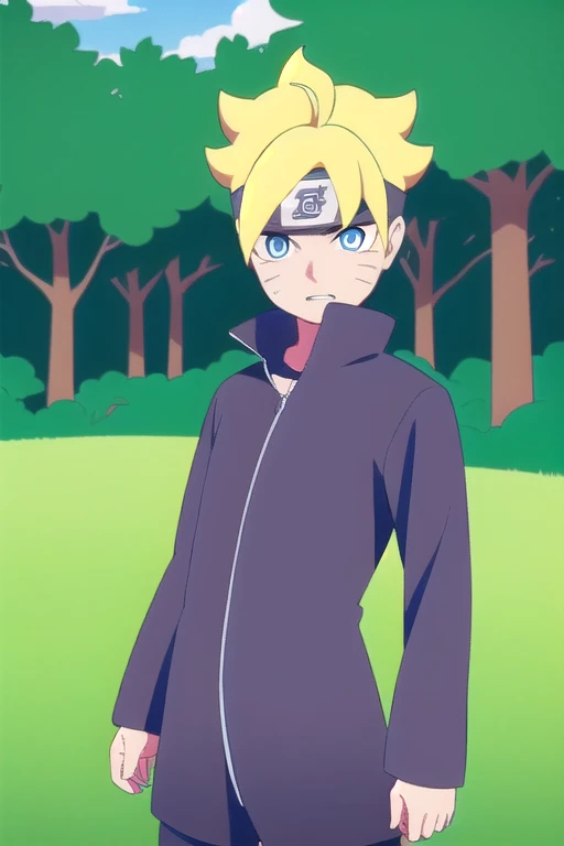 Borutouzumaki, Boruto Uzumaki, short hair, Blue eyes, Blonde hair, Male focus, mark on face, spiky hair, mustache markings, forehead protector,
outdoors, the forest, nature, trees, grass, sky, clouds, Sun,
BREAK looking at viewer, (cowboy shot:1.5),
BREAK (masterpiece:1.2), Best quality, a high resolution, unity 8k wallpaper, (illustration:0.8), (Beautiful detailed eyes:1.6), very detailed face, Ideal lighting, extremely detailed computer graphics, (Perfect hands, Ideal Anatomy), nude body, nude top, shy, 8k quality, excited, Mouth open, only up bodies in the frame, looks shyly at the viewer, ass