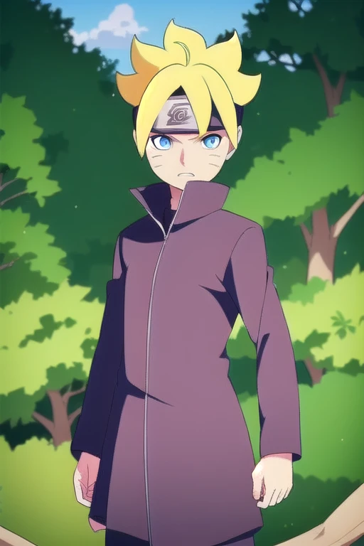 Borutouzumaki, Boruto Uzumaki, short hair, Blue eyes, Blonde hair, Male focus, mark on face, spiky hair, mustache markings, forehead protector,
outdoors, the forest, nature, trees, grass, sky, clouds, Sun,
BREAK looking at viewer, (cowboy shot:1.5),
BREAK (masterpiece:1.2), Best quality, a high resolution, unity 8k wallpaper, (illustration:0.8), (Beautiful detailed eyes:1.6), very detailed face, Ideal lighting, extremely detailed computer graphics, (Perfect hands, Ideal Anatomy), nude body, nude top, shy, 8k quality, excited, Mouth open, only up bodies in the frame, looks shyly at the viewer, ass