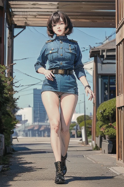 ((highest quality)), ((masterpiece)), (detailed), Perfect Face、(((masterpiece,highest quality,In 8K,非常にdetailed,High resolution,))),(A female Earth Federation Forces officer is walking...:1.5),(alone:1.5), (Wearing Earth Federation military uniform:1.5),(federal employee attire'Cap:1.5),(Cute type of girl:1.4),(detailedな顔の描写:1.4),(Beautiful Hands:1.4),(Beautiful Hands:1.2),(wallpaper:1.5),(whole body:1.5),((overlook:1.5)), ((15 year old Japanese girl, Clothes that fit, white type)), (Inside the spaceship, Outside is a space), (((Camel Toe)))(((skirt, Pants are visible)))
((Nipples:0.3)),
