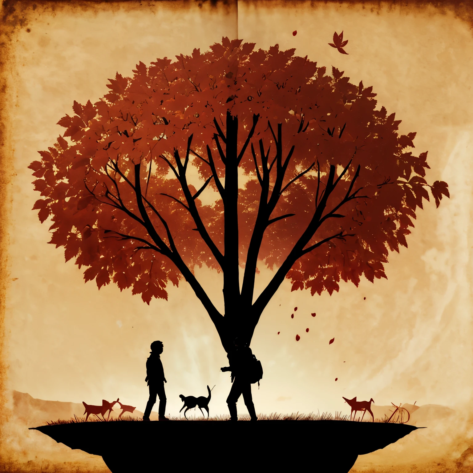 represent a red apple, symbole important dans le livre "Le Passeur", with perhaps a silhouette of Jonas next to it,