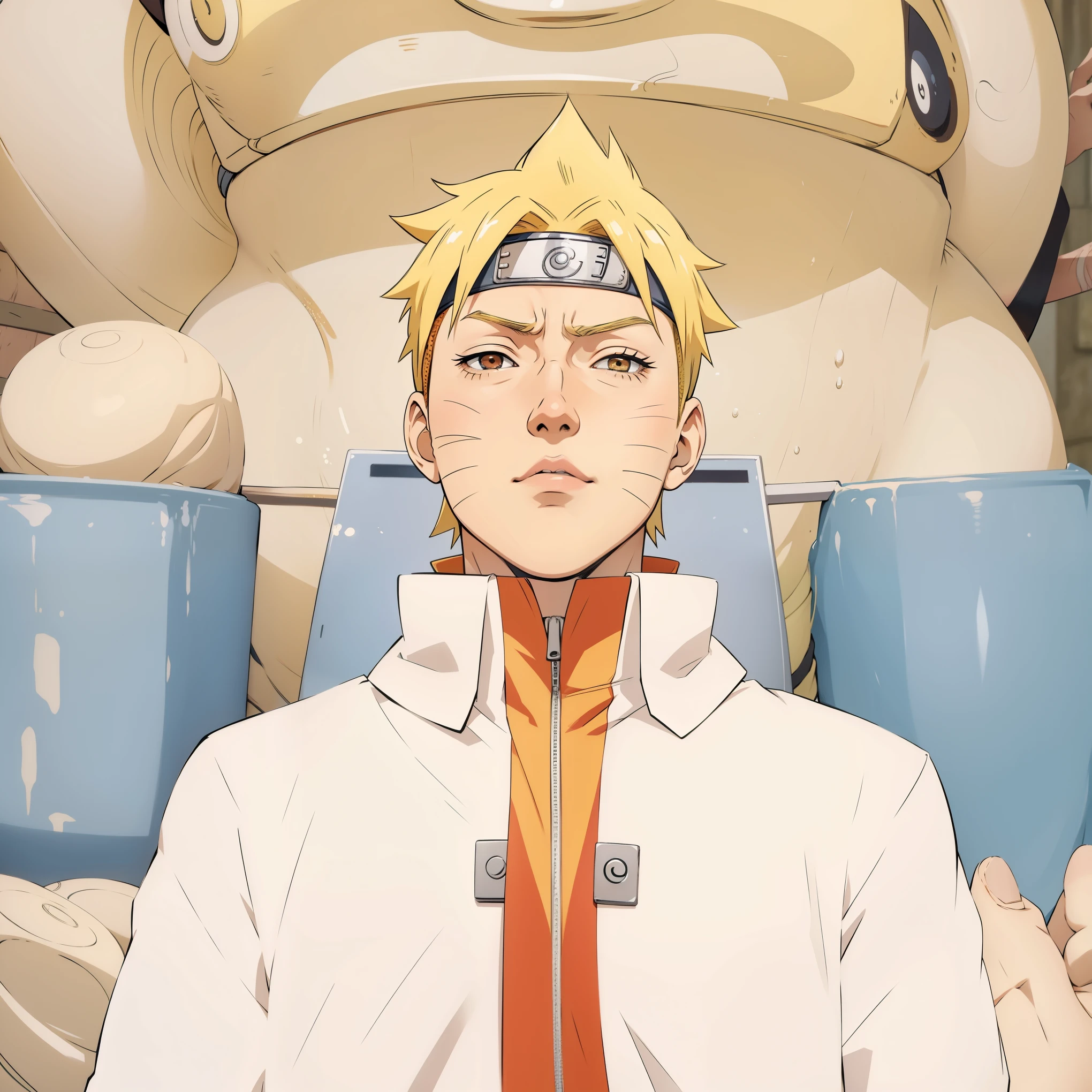 Uzumaki Naruto, extremamente realista, Hokage, versao adulta, bonito