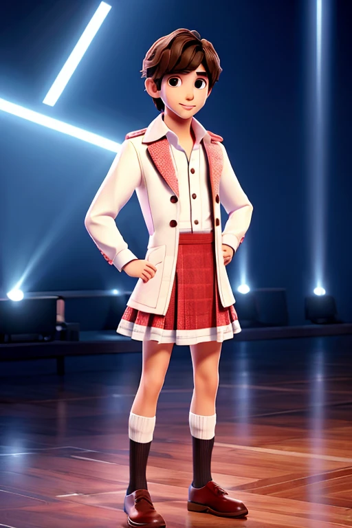 Hombre masculino vestido como un iDOLS de AKB48