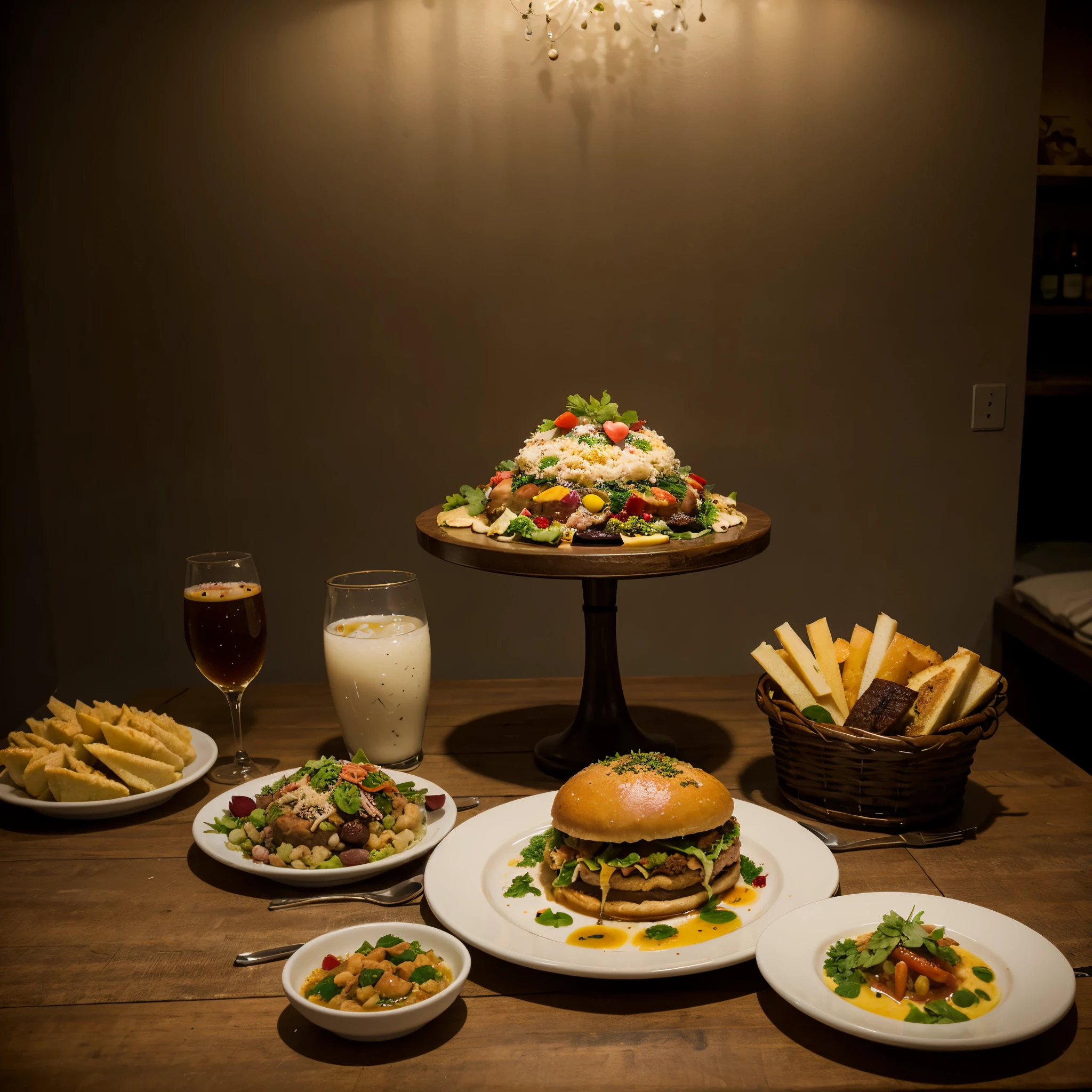 A table with a variation of food that is traditional and typical of the state of Puebla in Mexico