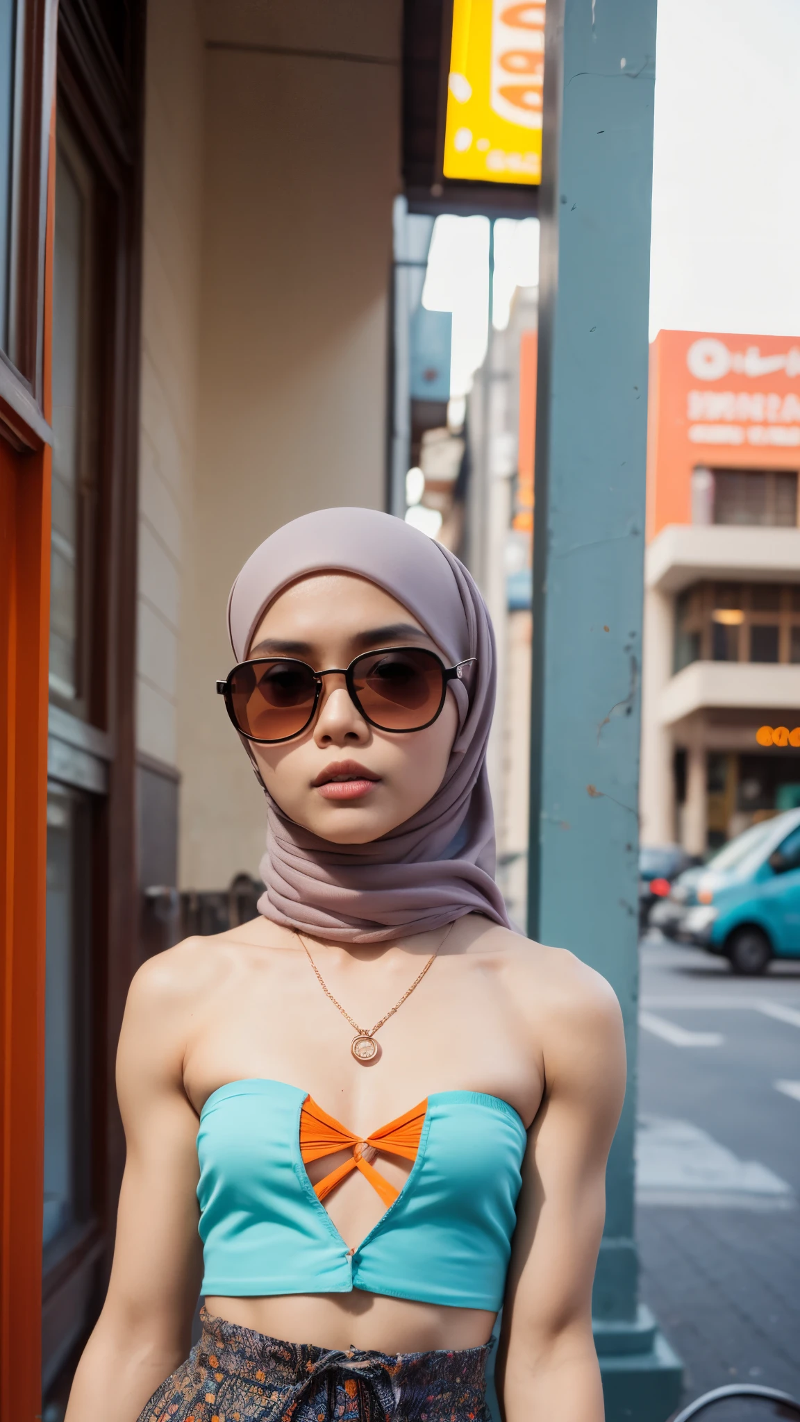 (((HIJAB MALAY GIRL))), masutepiece, High quality, UHD 32K, Realistic face, Realistic skin feeling , A Japanese Lady, 8 , Little Giry cute and baby-like face, (((FLAT CHEST))), (MATRIX WORLD), ((look In front at the camera and SADNESS)), (((LITTLE GIRL))), (((CUTE GIRL))), ((ROSE NIPPLES)), ((TRANSPARENT)), ((RED LIPS)), ((LACE)), ((TRANSPARENT)), ((MINI SKIRT)), (TANK TOPS)), ((SPECTACLES)).