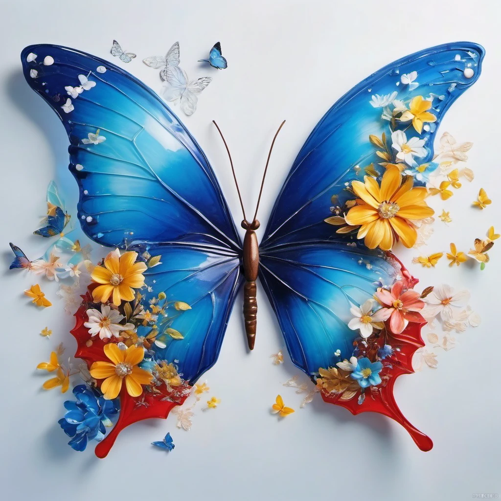 Produced by ais-rcn,8k Photo,letter,Like a blue butterfly,Dancing with the Pen,Transform ideas into beautiful works of art,Flexible,Side light