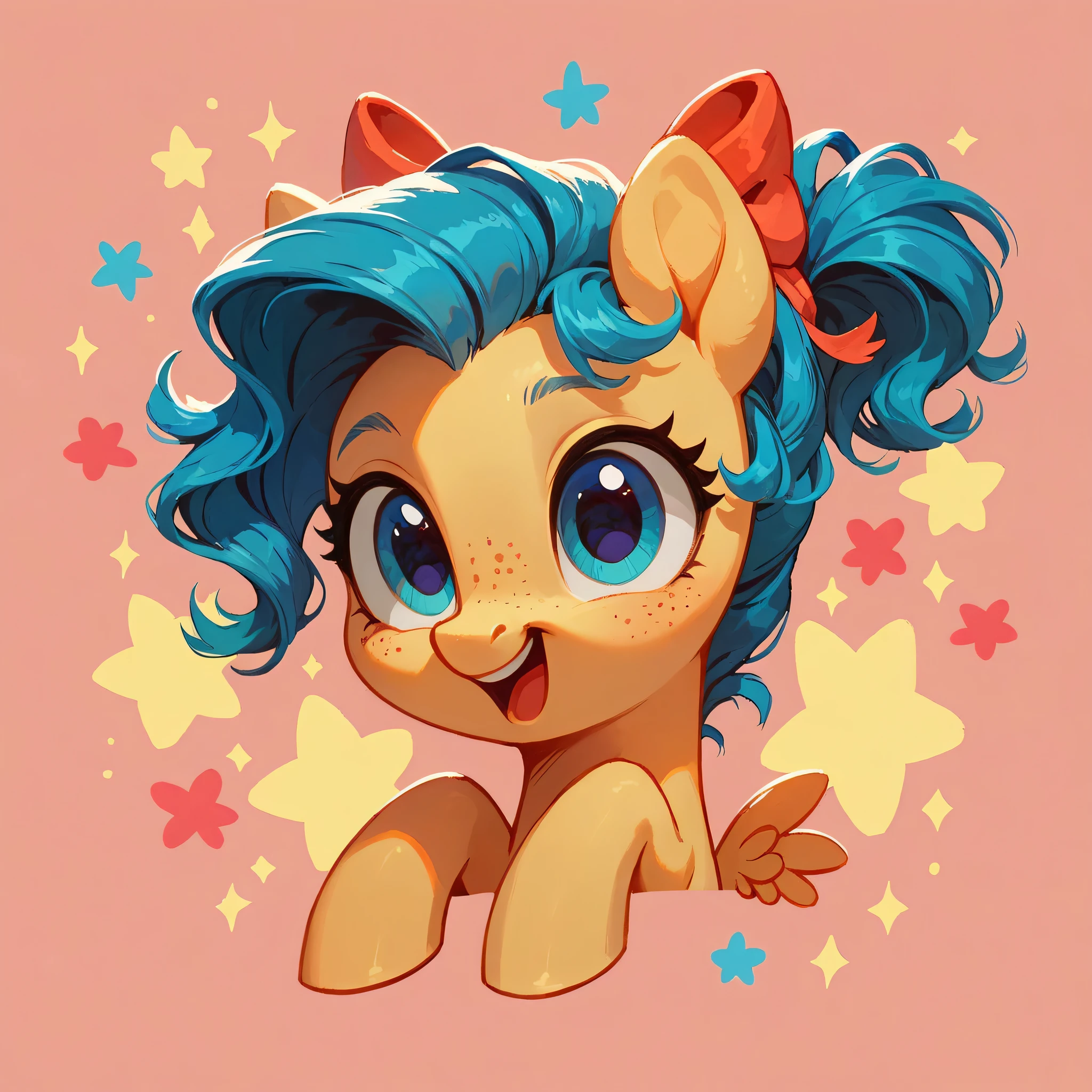 score_9, score_8_up, score_7_up, adorable pony, cute background