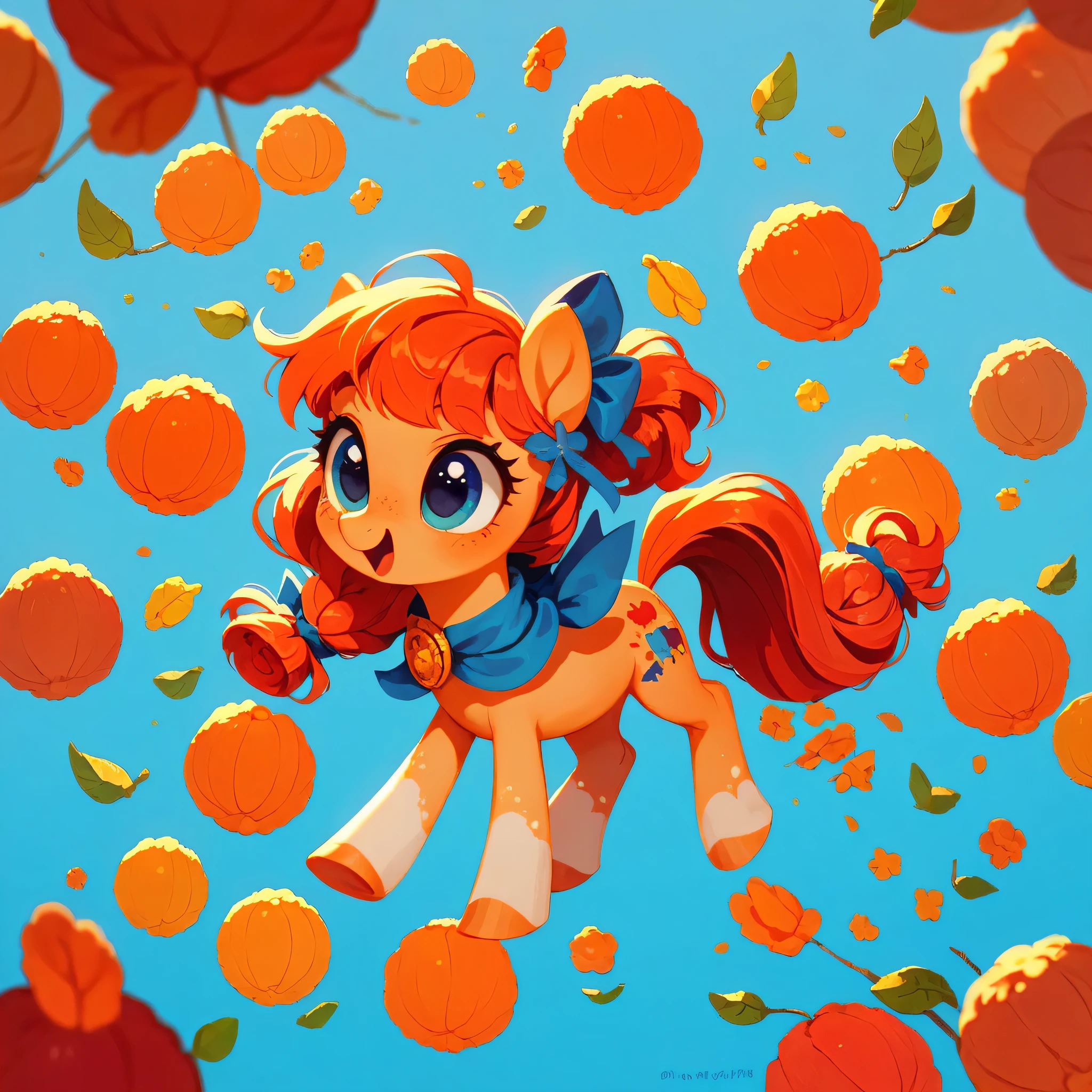 score_9, score_8_up, score_7_up, adorable pony, cute background