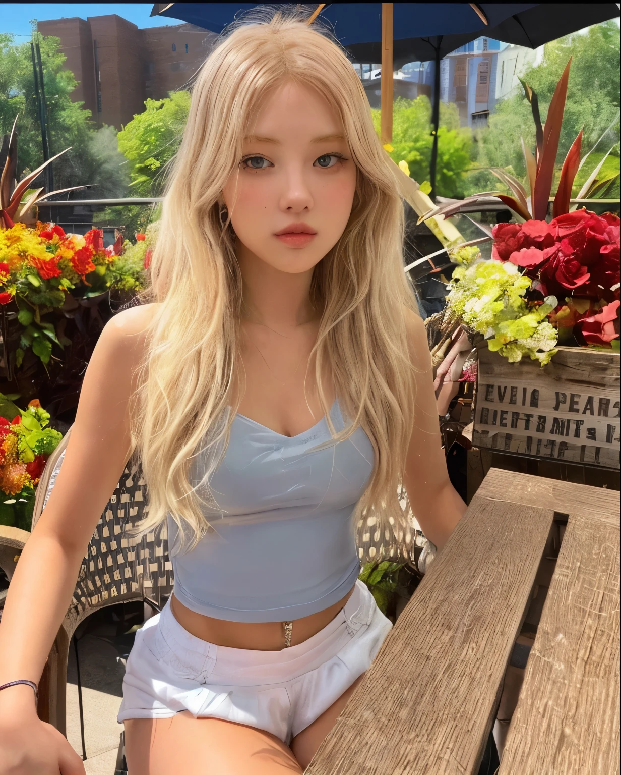 Rose blonde girl