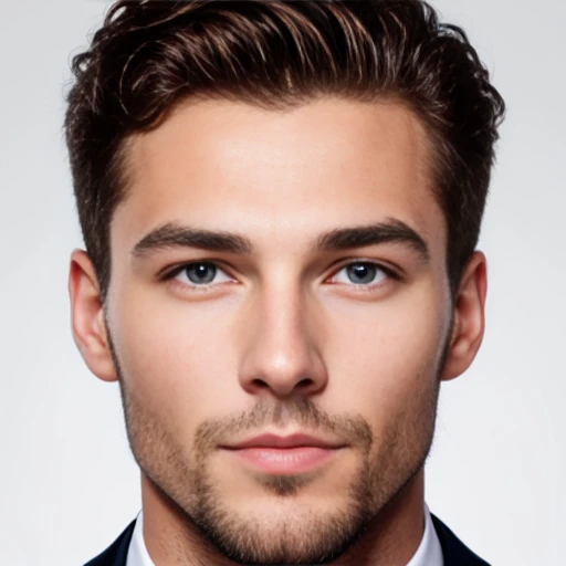 a man Abramovit , focus on the face.