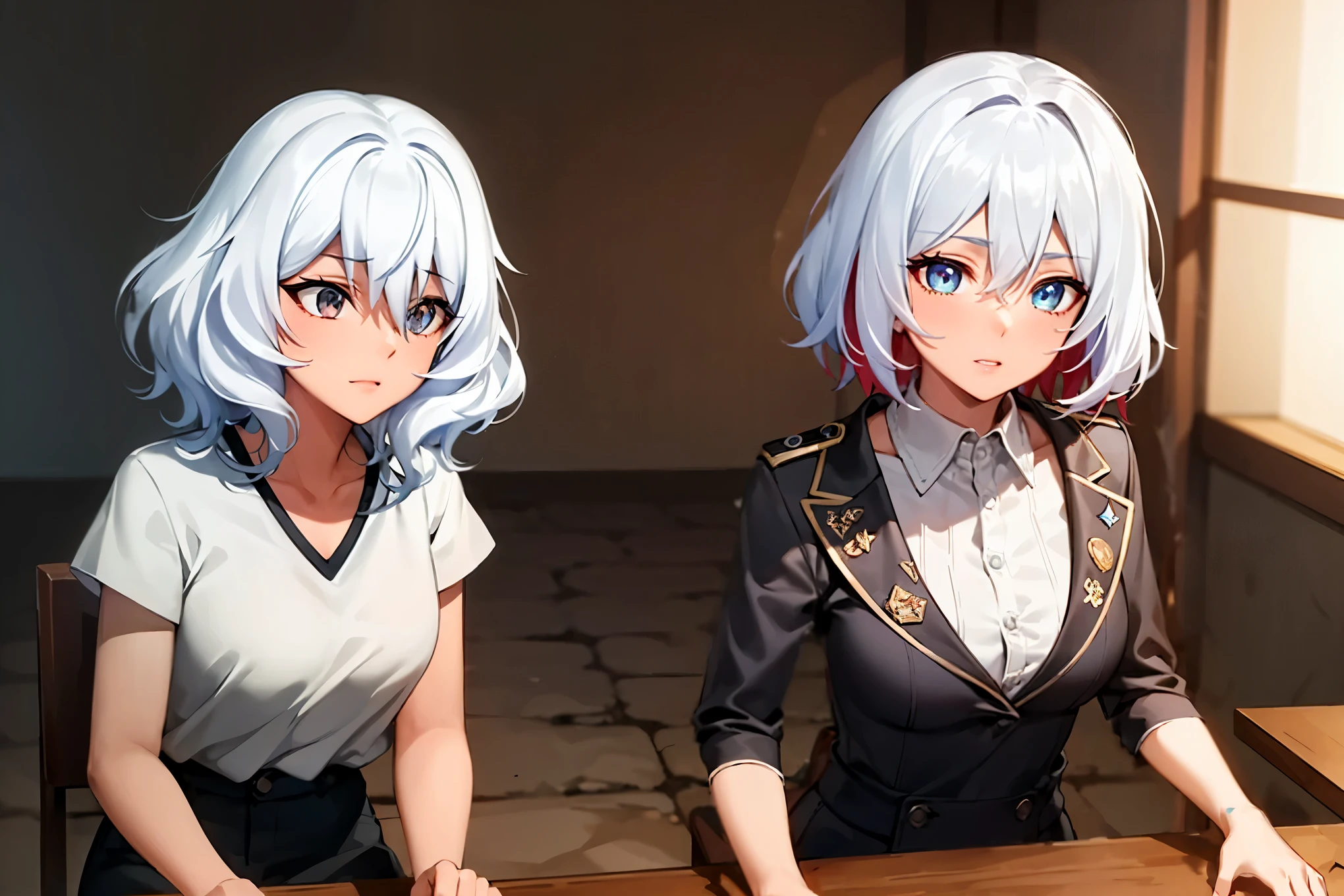 deep skin,textured skin, jelotopaz,
BREAK (white shirt, black pants:1,2)
BREAK (masterpiece:1.2), best quality, high resolution, unity 8k wallpaper, (illustration:0.8), (beautiful detailed eyes:1.6), extremely detailed face, perfect lighting, extremely detailed CG, (perfect hands, perfect anatomy),