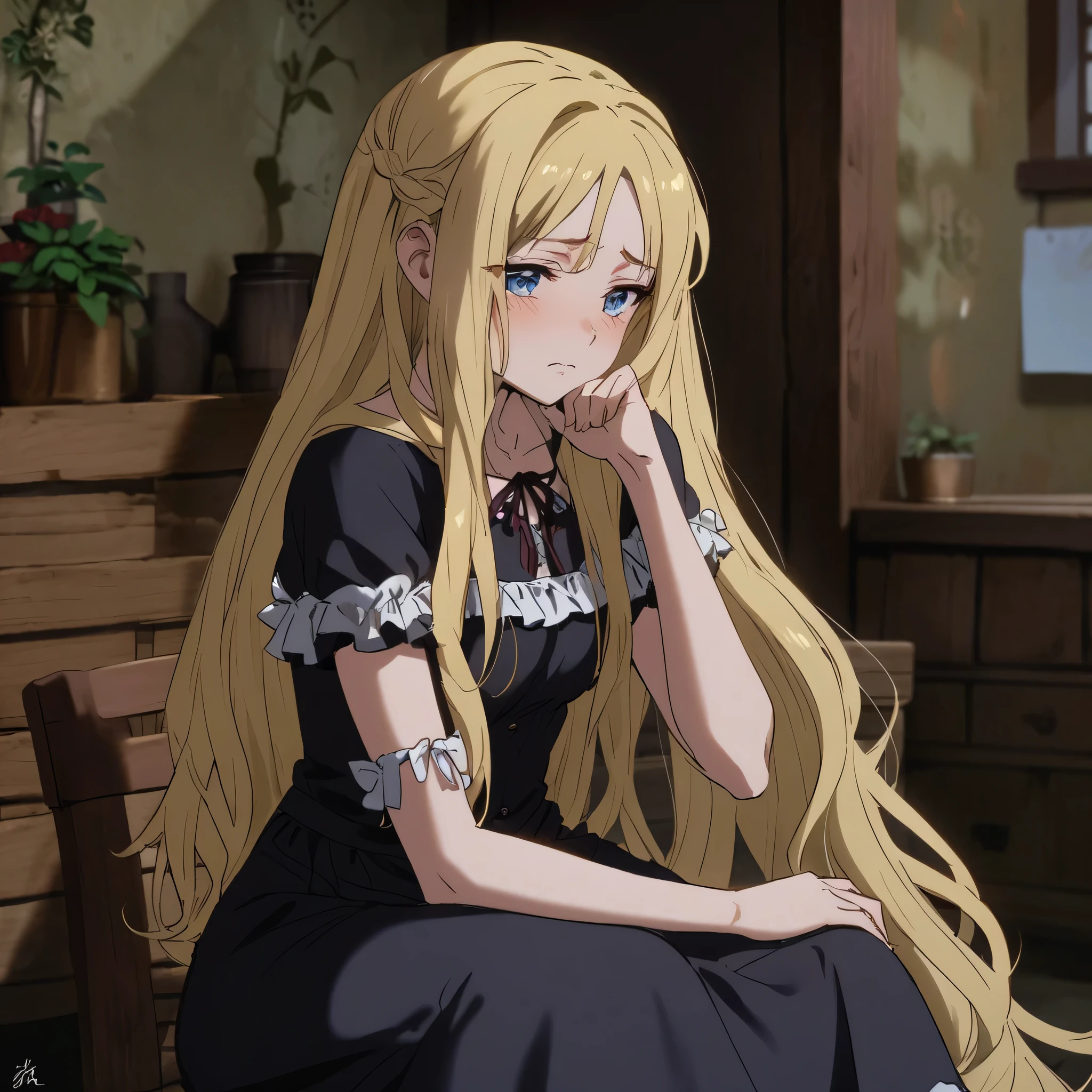 A sad girl