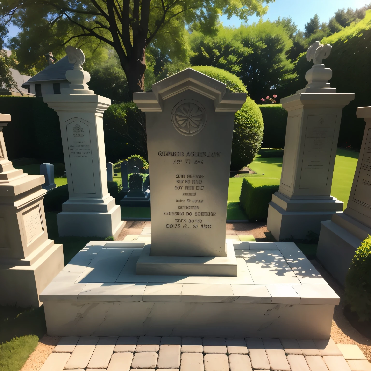 Amidst a tranquil garden, a unique arrangement of tombstones catches the eye. Instead of being made of traditional stone, these markers are crafted from vibrant epoxy resin. The sun casts a warm glow on their intricately designed surfaces, which depict various scenes from life, adding a touch of whimsy to the cemetery. Each epoxy tombstone, with its glossy and durable finish, stands as a testament to the individuality and creativity of those who chose them.