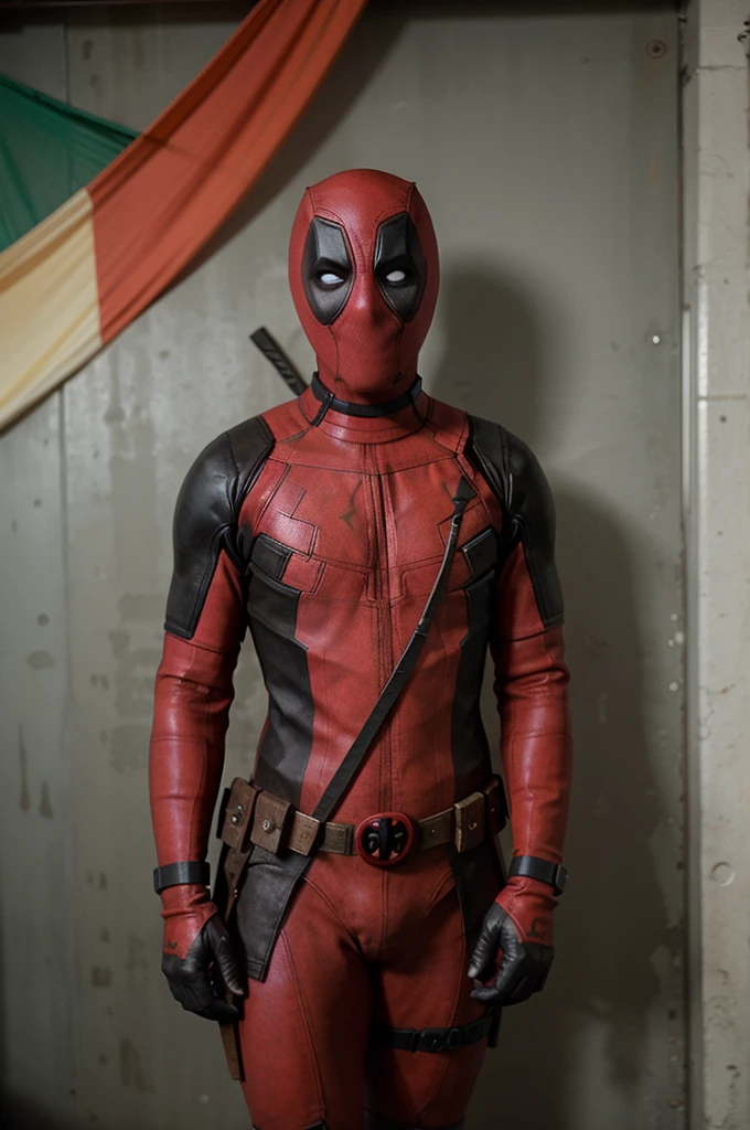 Deadpool with Indian Flag 