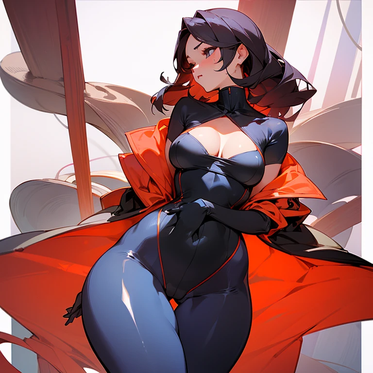 Beauty、Big Hips、Large Breasts、Poses that accentuate the chest、alone、Exposed thighs、big、Revealing clothing、Exposed body、sexy、Exposed breasts、Exposed buttocks、Tight clothes、Tight fitting clothes、Cleavage、Pose that emphasizes the buttocks、Small face、alone、Skin constricted by clothing、Revealing swimsuit
