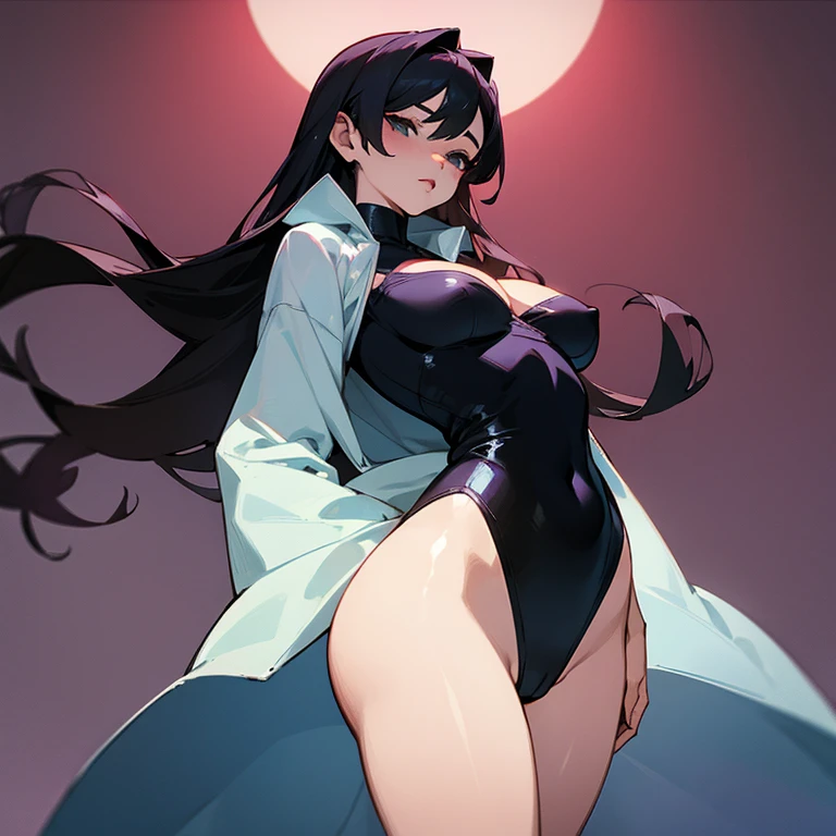 Beauty、Big 、Large 、Poses that accentuate the 、 thighs、big、Revealing clothing、 body、、 、 、Tight clothes、Tight fitting clothes、、Pose that emphasizes the 、Small face、Skin constricted by clothing、Revealing 、Arrogant rich man、Small、Alone with my 