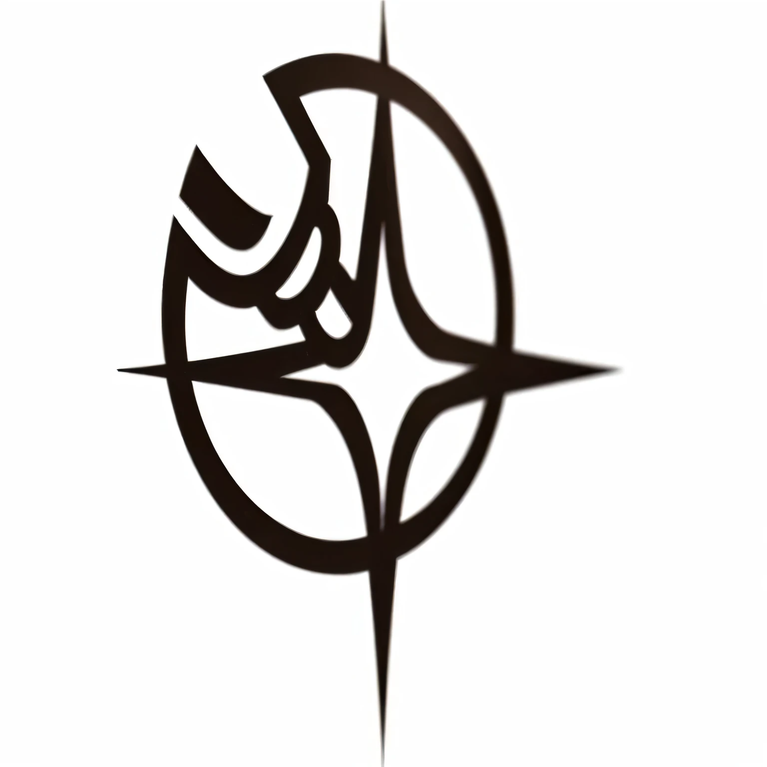 a black and white photo of a star and circle, ancient symbol behind it, foto do portlet, avatar para site, compass, propaganda logo, best logo, logotipo de meia vida no peito, logotipo sem texto, unique logo, rosa dos ventos, registros grosseiros, Shurikens, unused project, logotipo da empresa, melhor foto, compass energy flowing, com