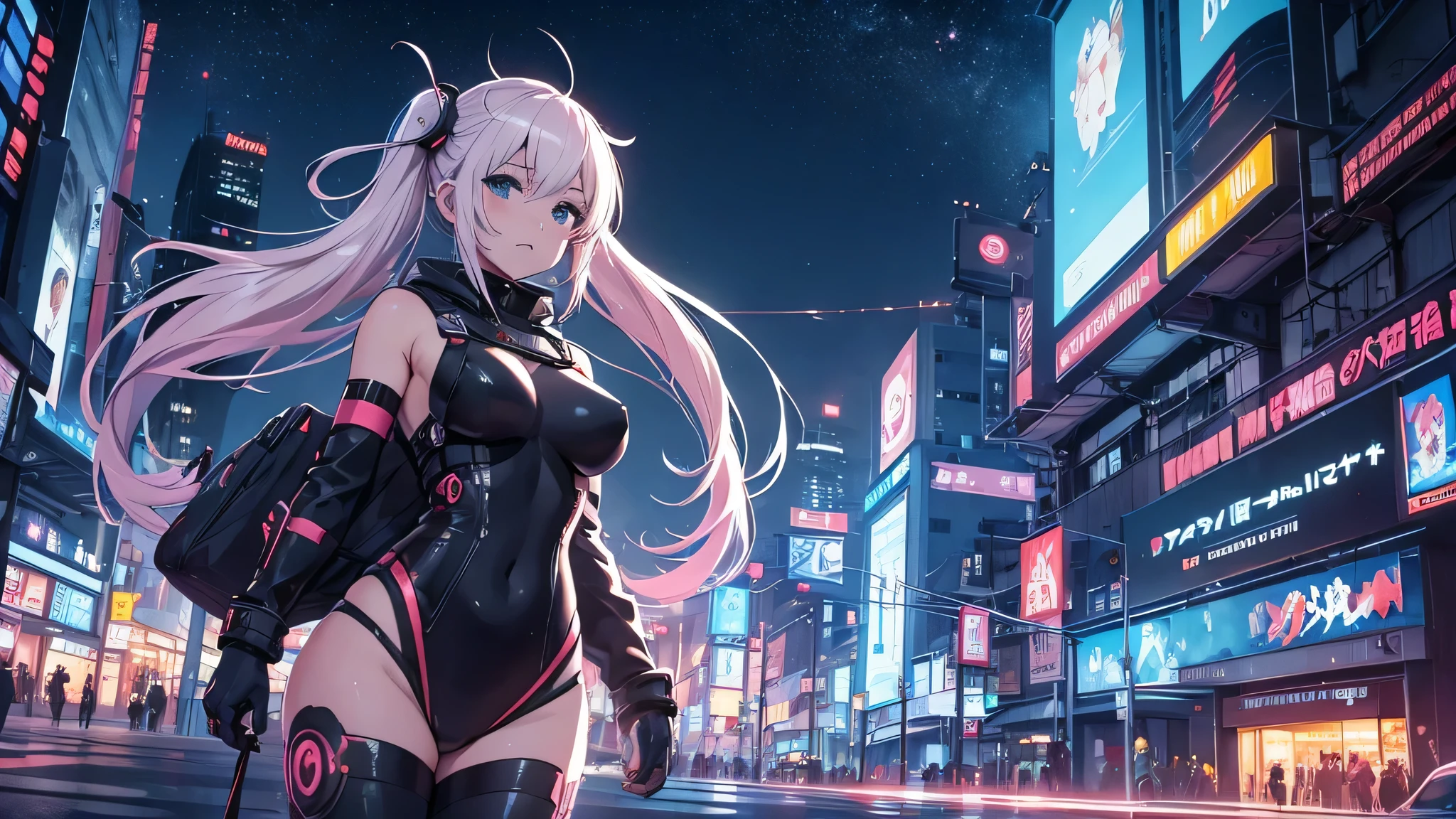 City of the future seen from an airplane:1.5,noche,Soleado,puerto,nave espacial voladora,rascacielos,Obra maestra,of the highest quality,Ultra high resolution,(super detailed:1.2),8k,fotorrealista,mejor estetica,hermoso. Chicas anime en catsuits posando en una ciudad por la noche., oppai ciberpunk, anime ciberpunk art, anime ciberpunk, arte del anime ciberpunk, digital arte del anime ciberpunk, ciberpunk digital - arte anime, anime ciberpunk moderno, anime ciberpunk digital!!, mejor fondo de pantalla de anime 4k konachan, chica anime cyberpunk femenina, en la ciudad ciberpunk, tendencia en cgstation, mujeres ciberpunk