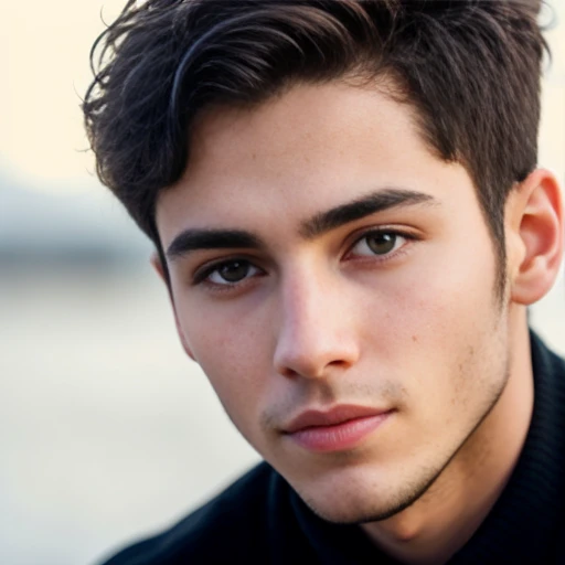 a young man Asmonean jewish, focus on the face.
