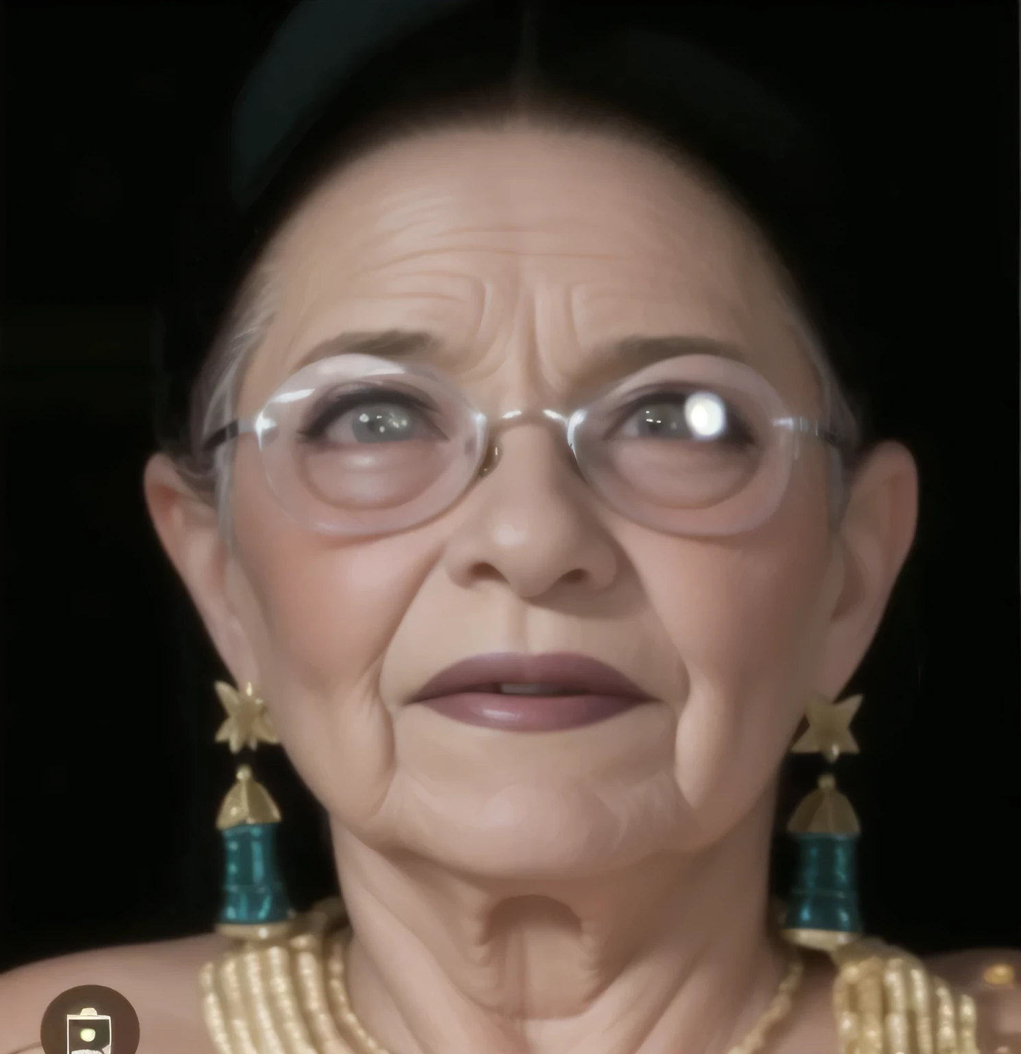 mujer,realeza marruecos , He is 87 years old ,ella esta mirando al frente