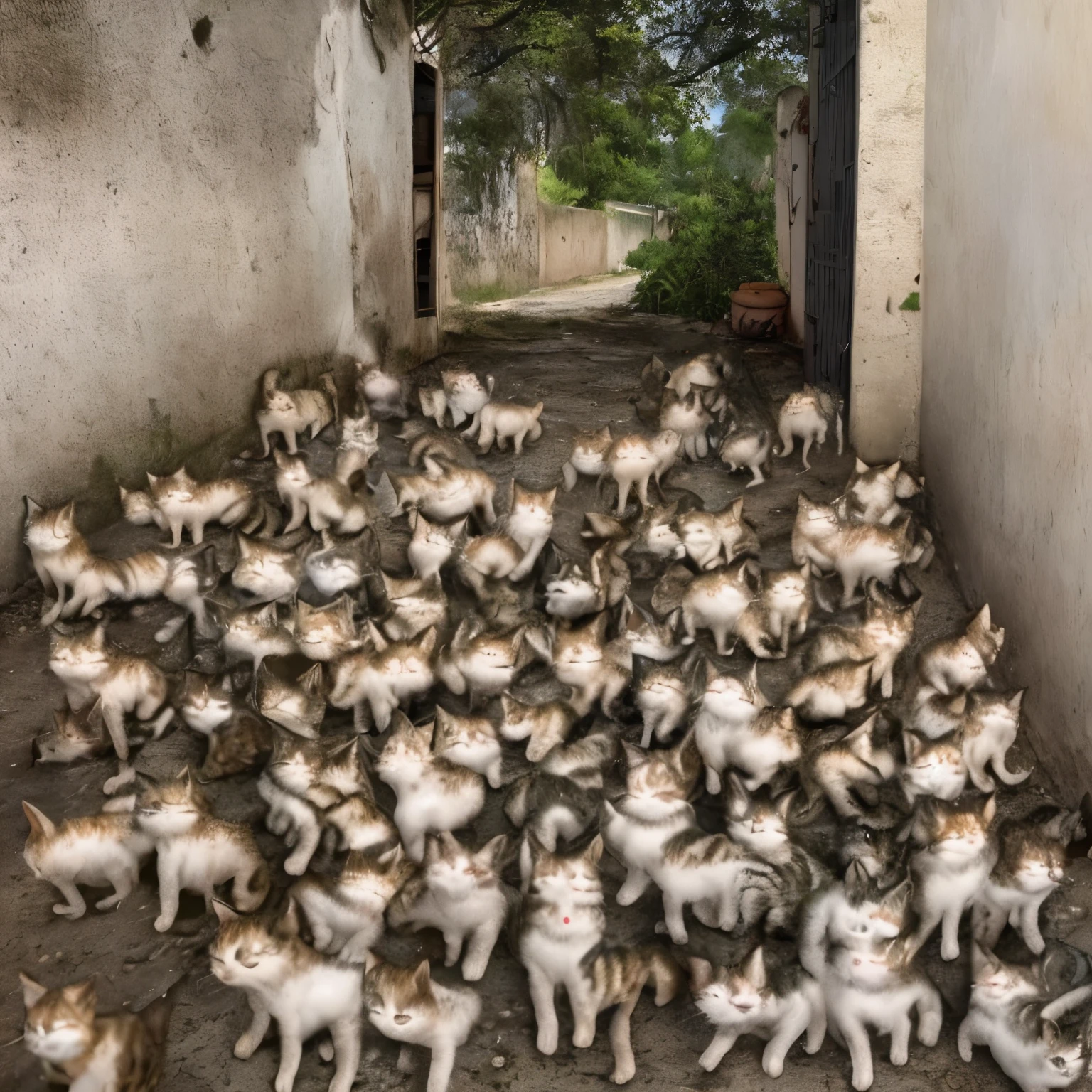 Gatos abandonados 